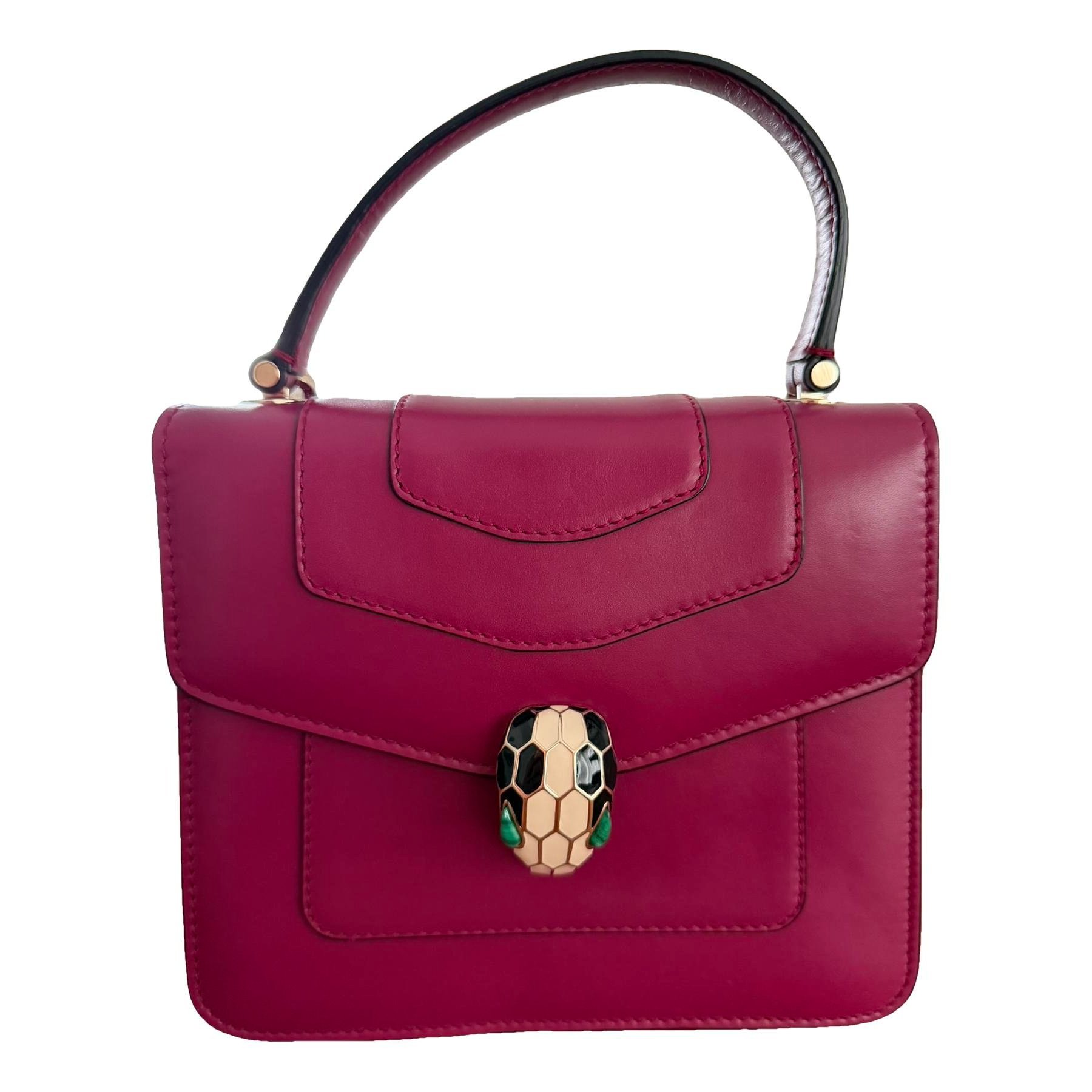 Serpenti leather handbag