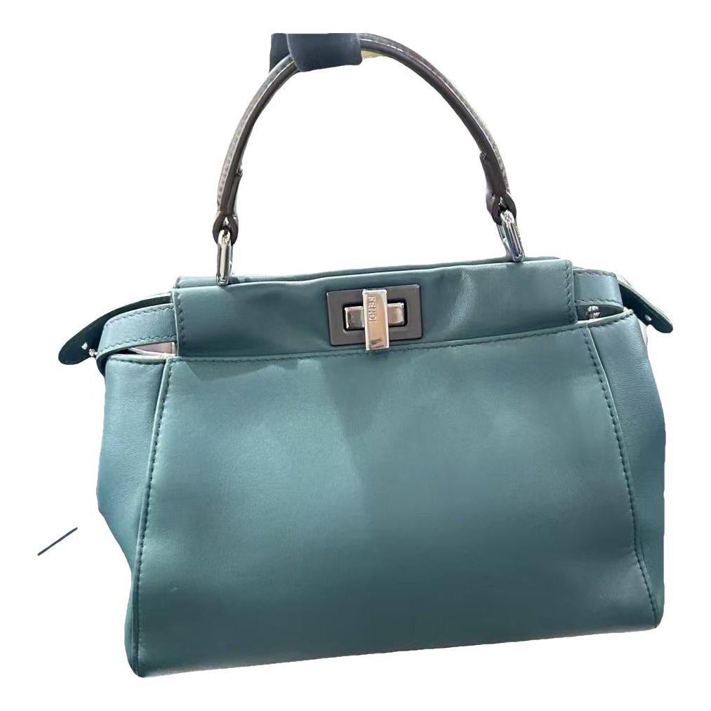 Peekaboo leather handbag
