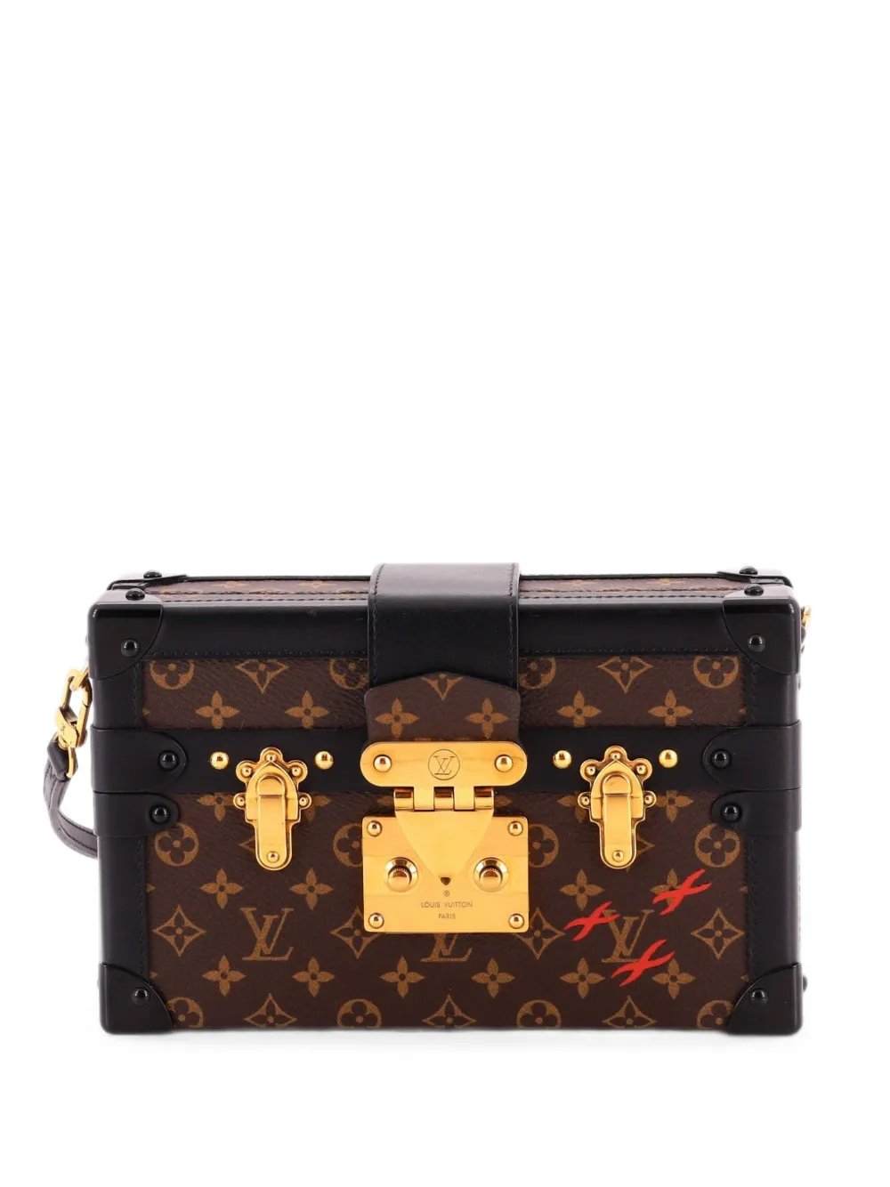 Petite Malle Handbag Monogram Canvas clutch bag