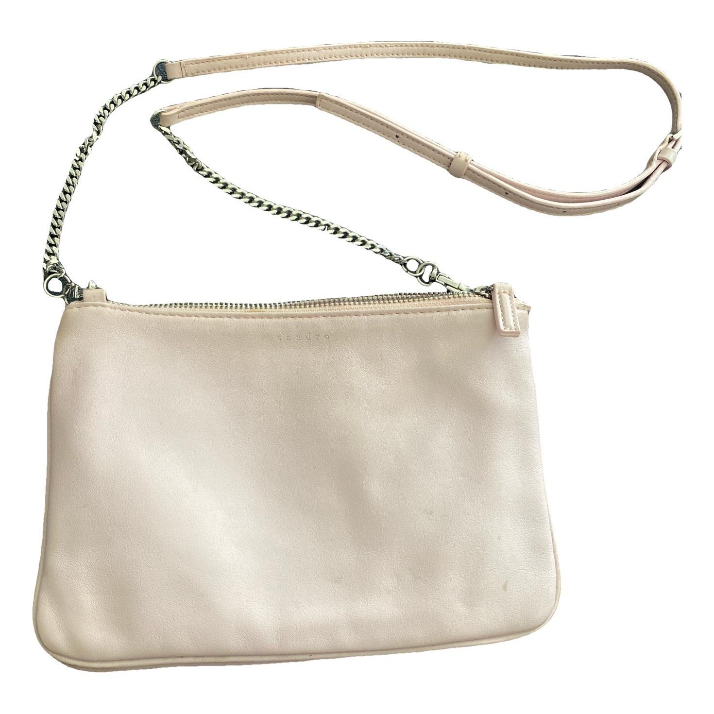 Sandro Leather clutch bag