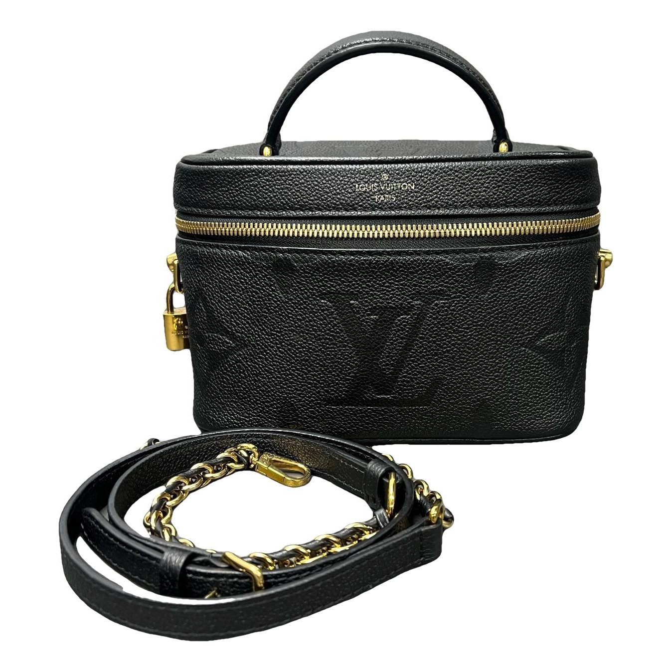 Vanity leather handbag