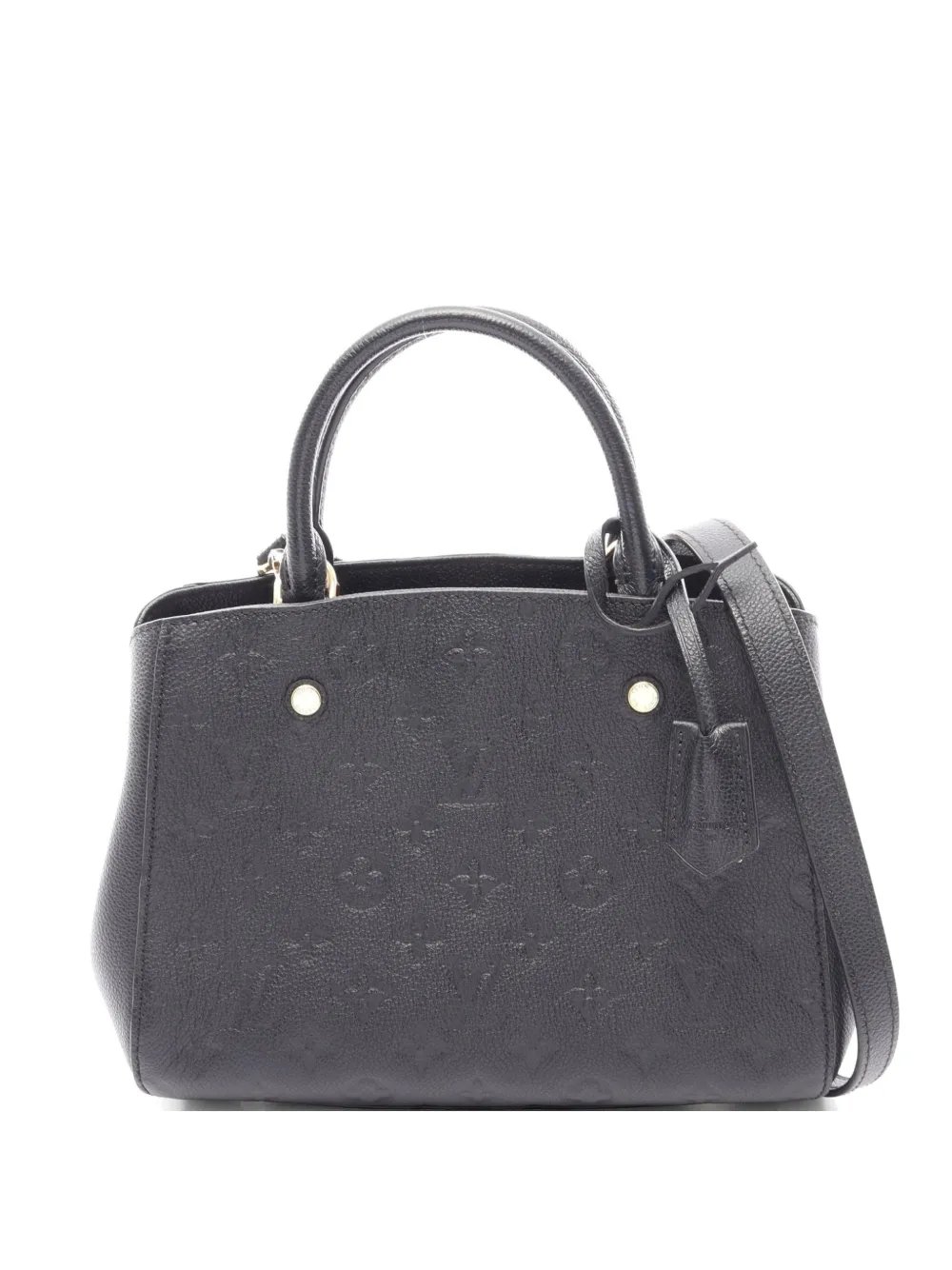 2015 Montaigne BB Monogram Empreinte leather tote bag