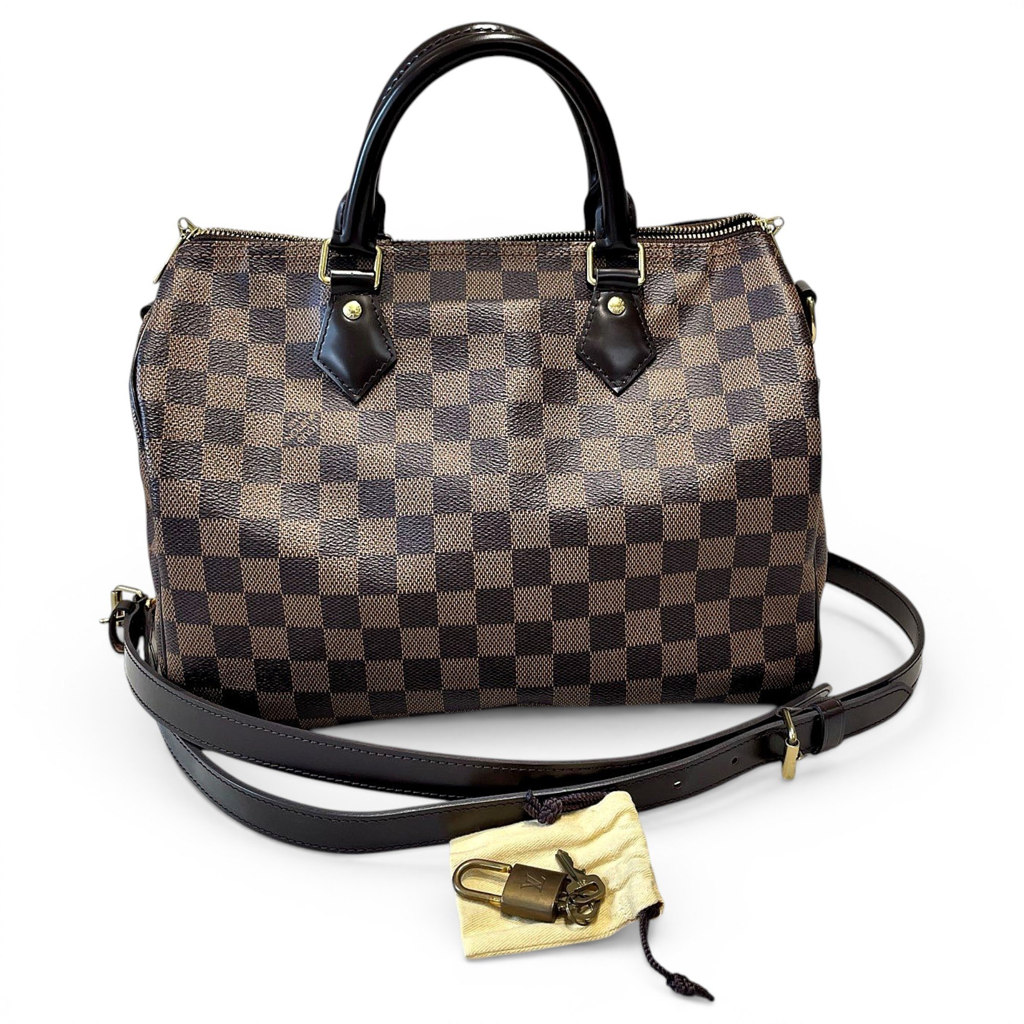 Speedy leather handbag