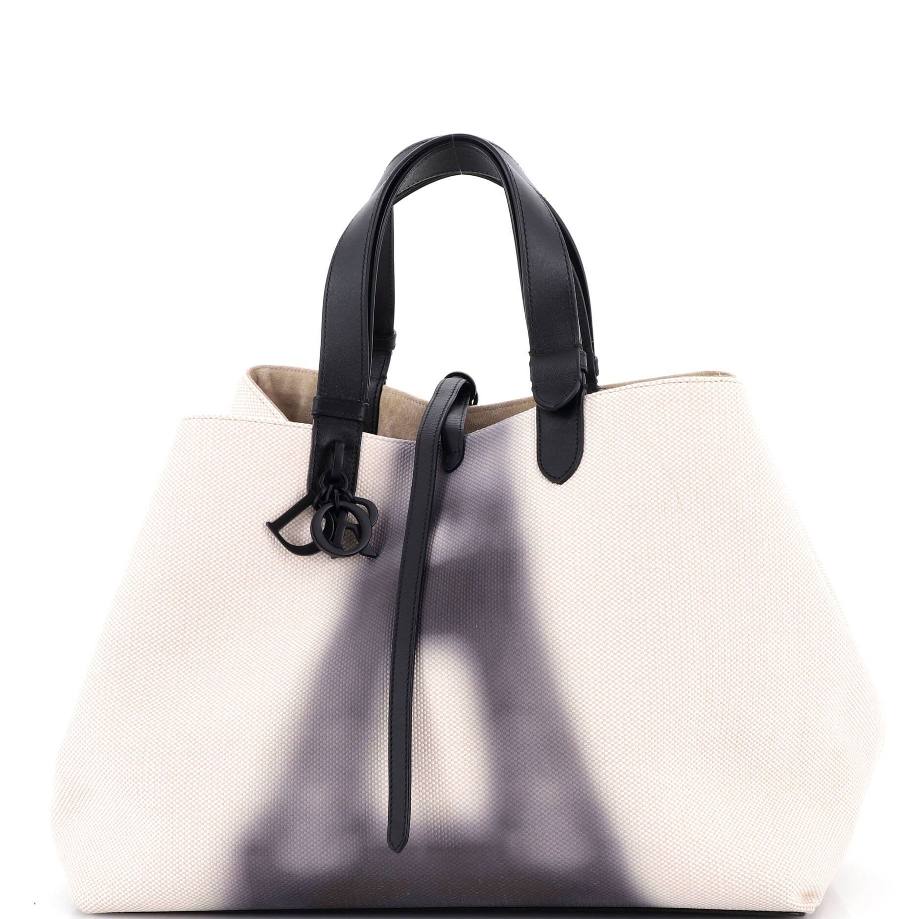 Dior Toujours Tote Bag Printed Canvas Large