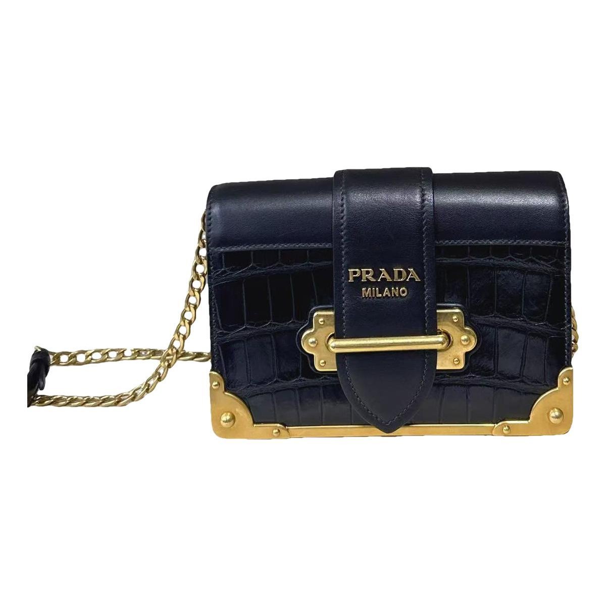 Cahier leather handbag