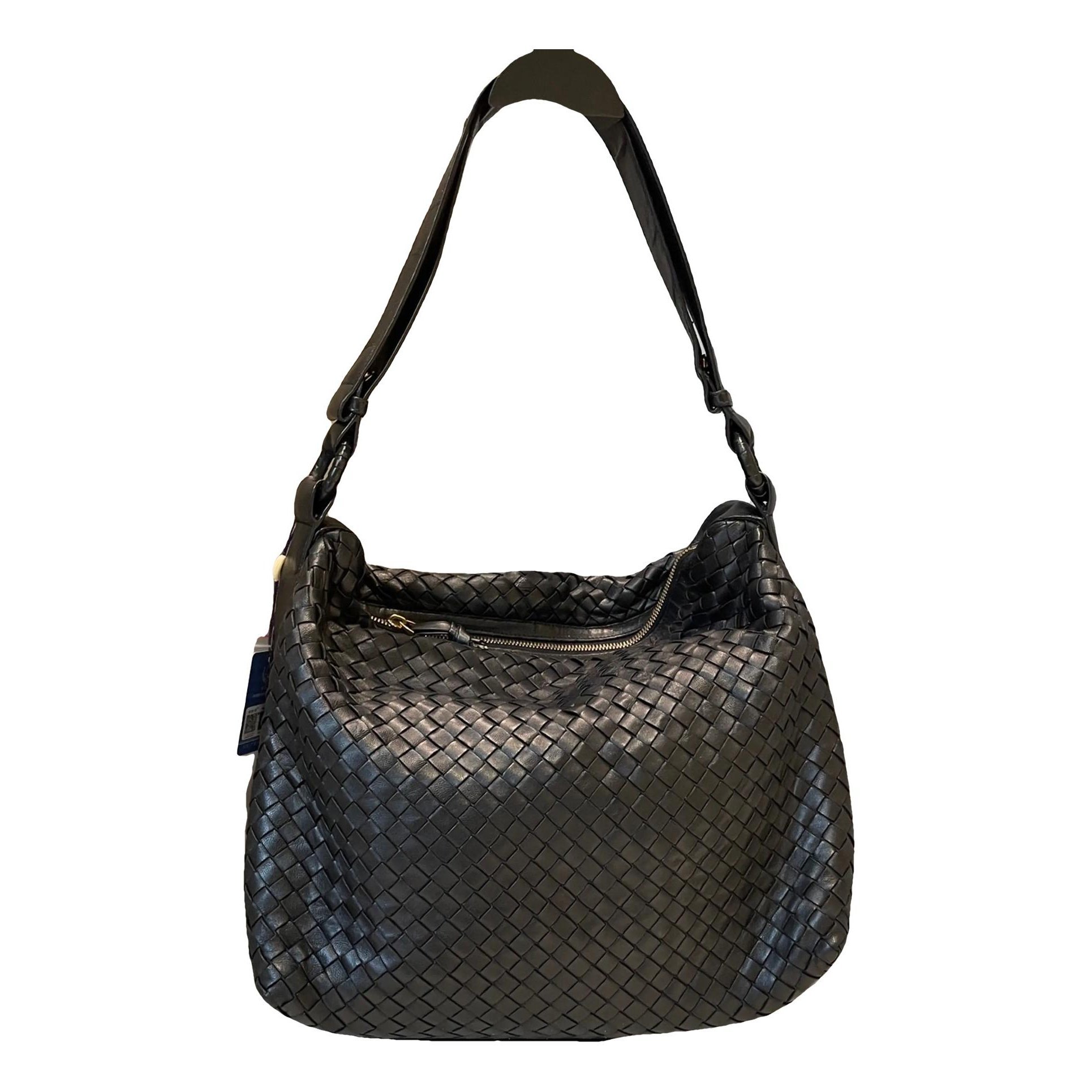 Parachute leather handbag