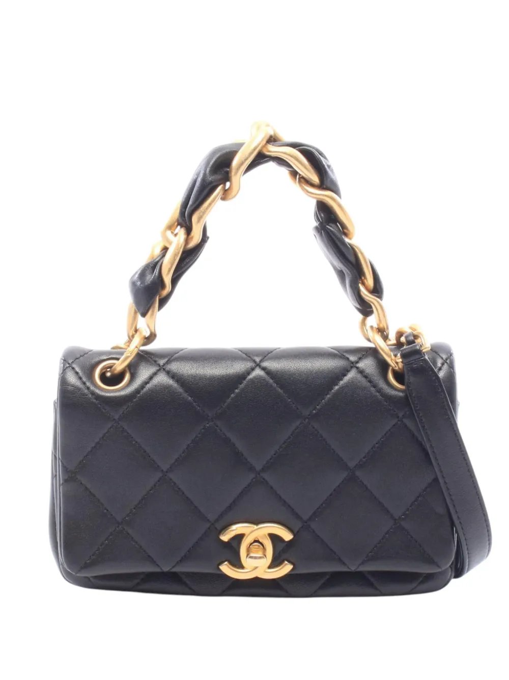 2021 Small Quilted Lambskin Chain is More Flap satchel