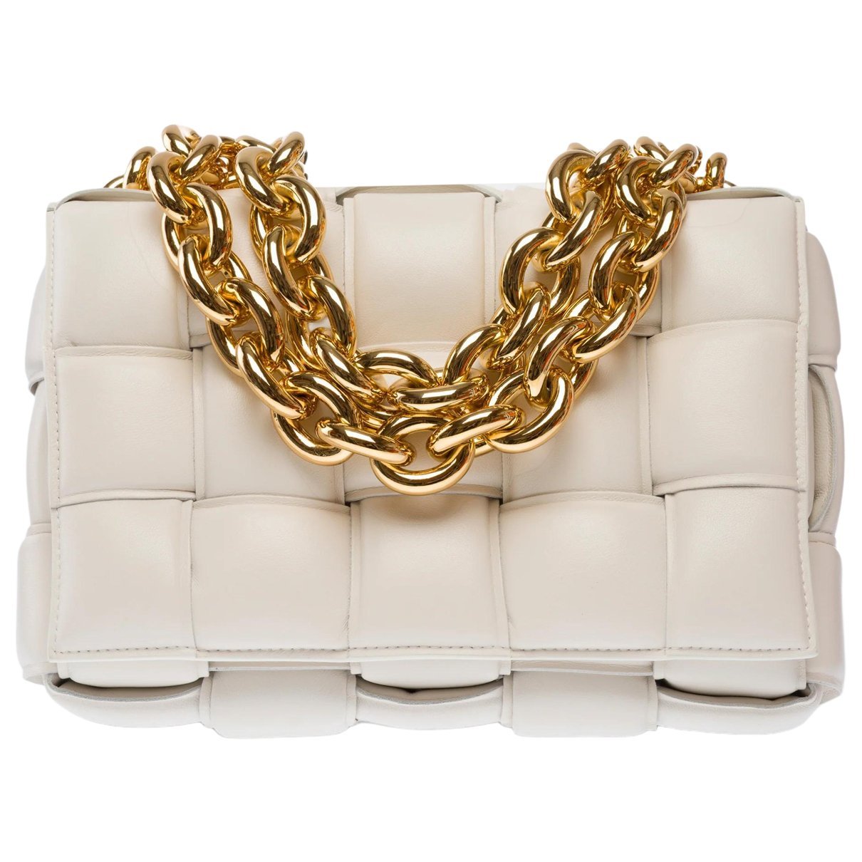 Cassette leather handbag