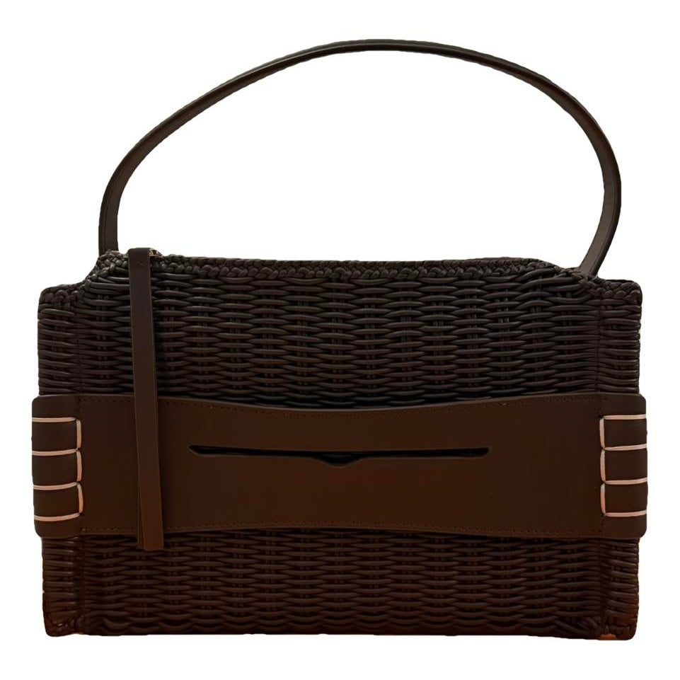 Loafer leather handbag