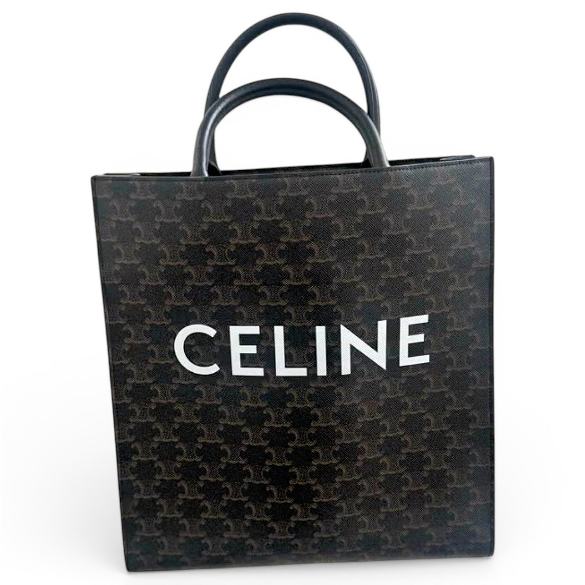 Cabas Vertical leather tote