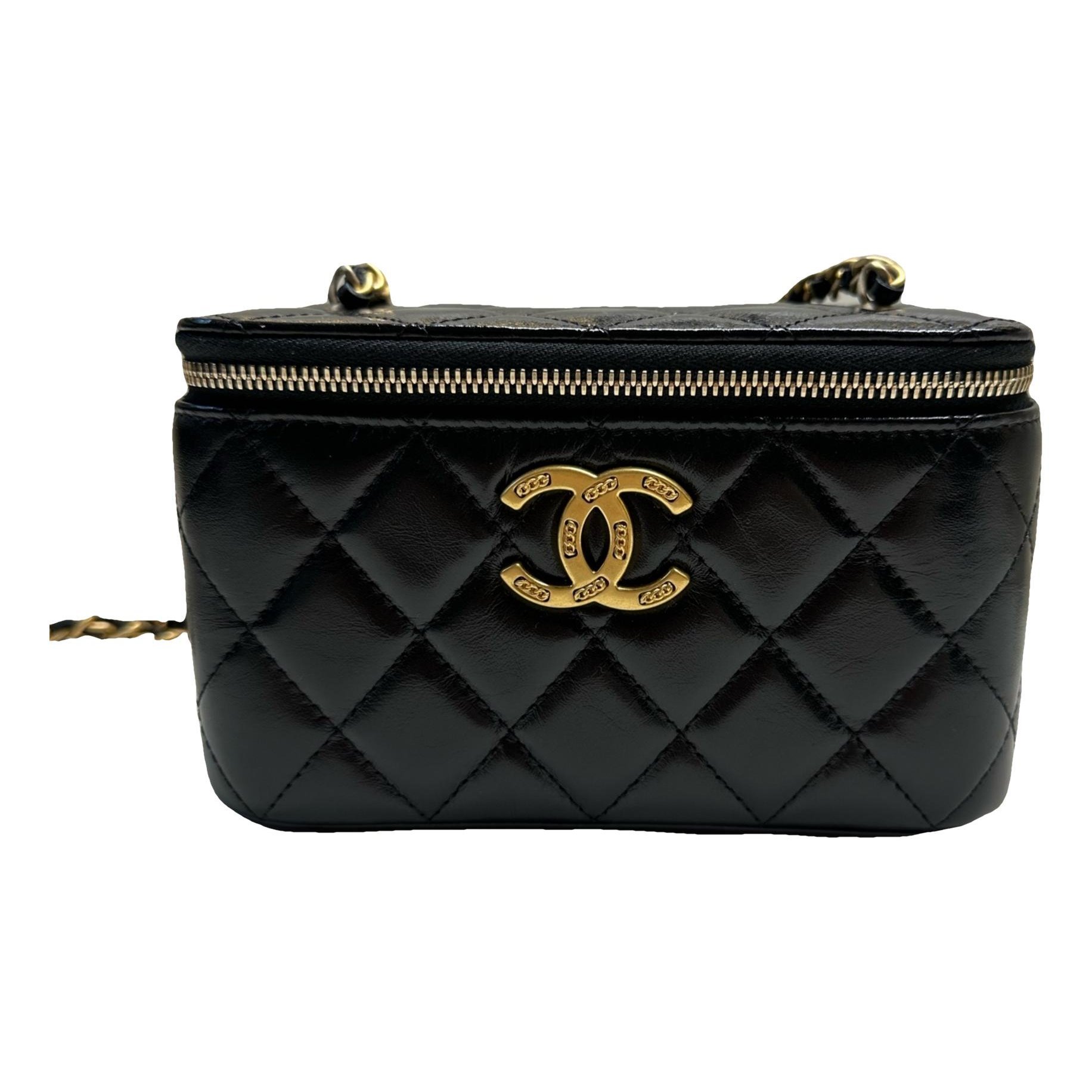 Trendy CC Vanity leather handbag