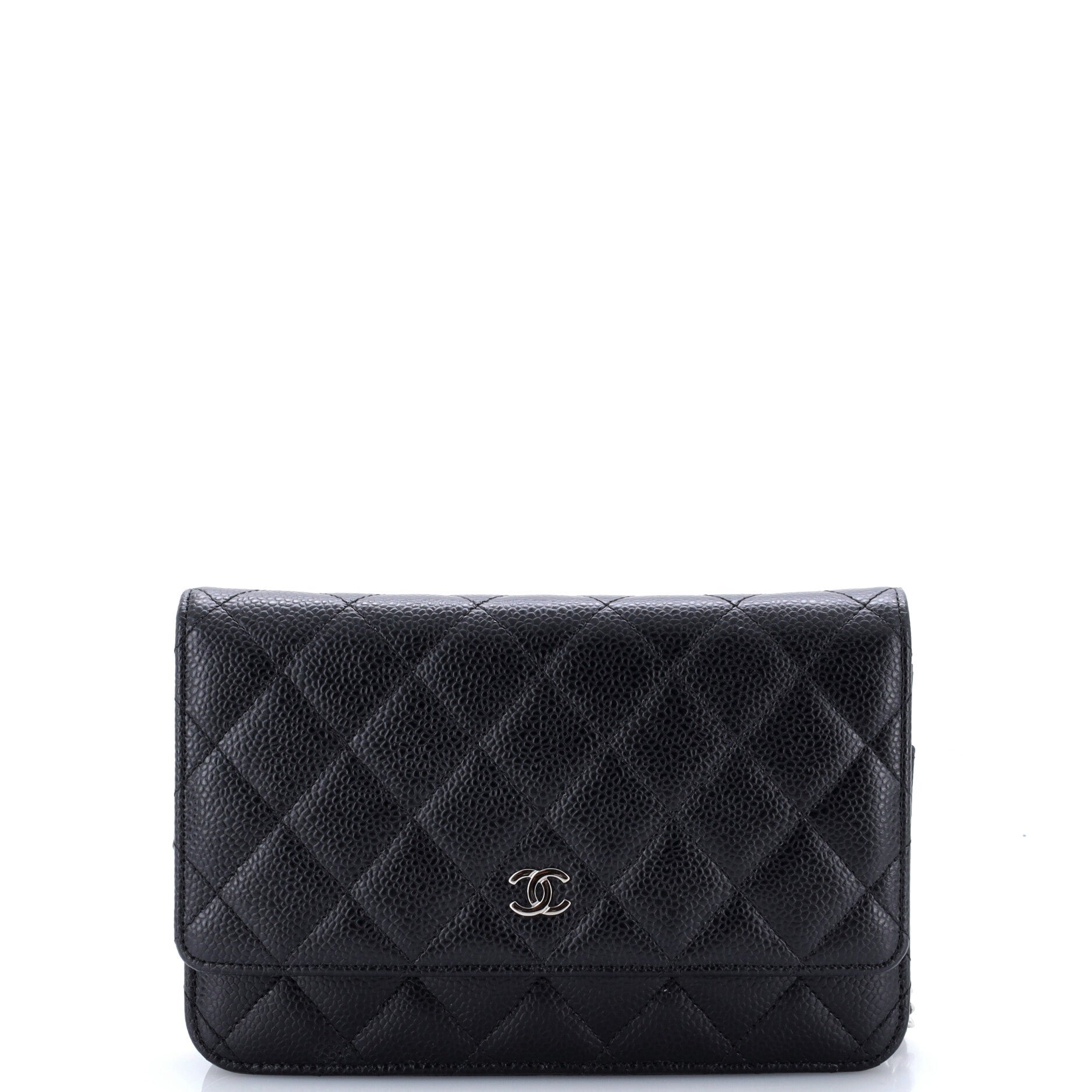 Wallet on Chain Quilted Caviar