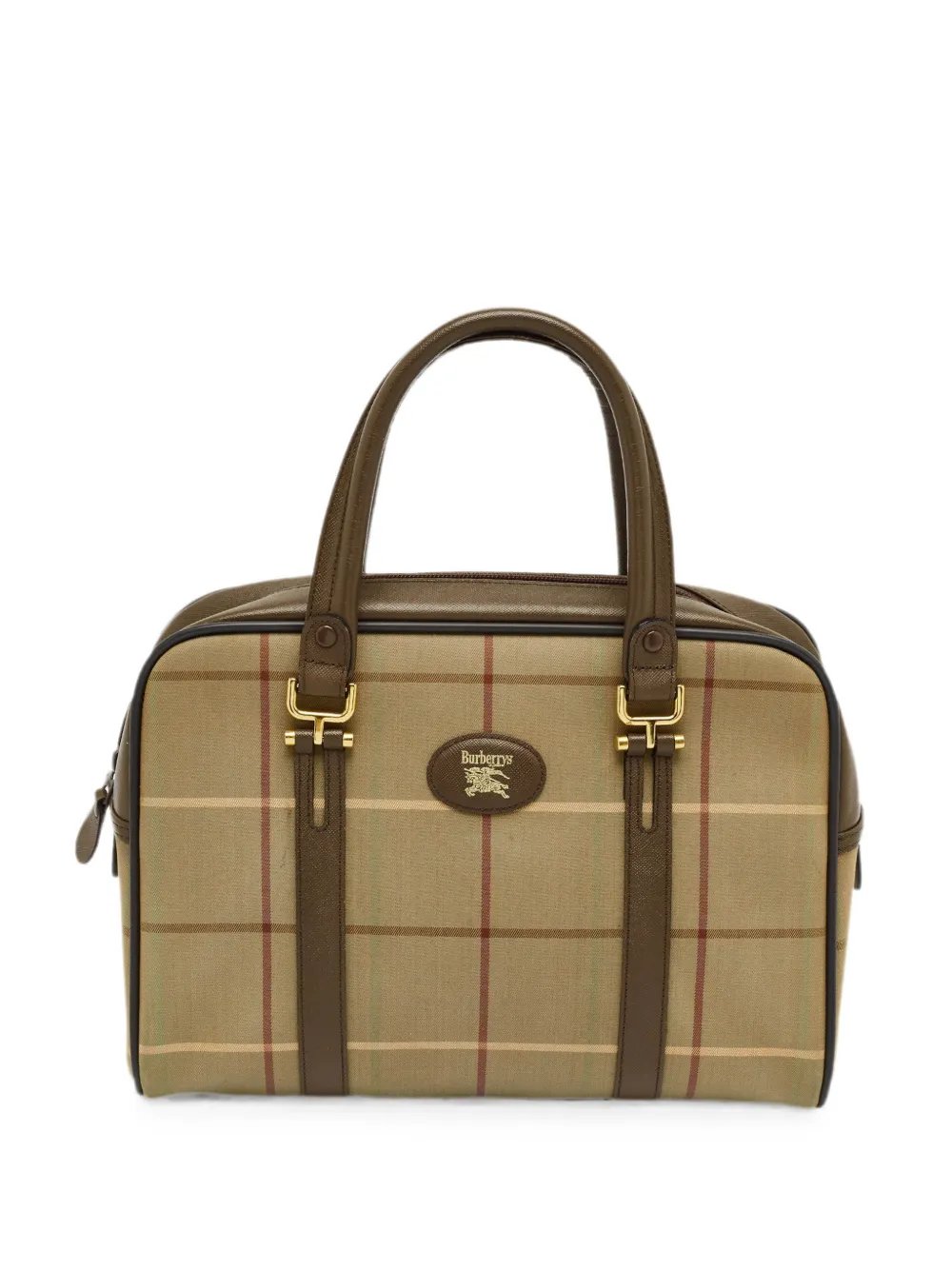 check-pattern tote bag