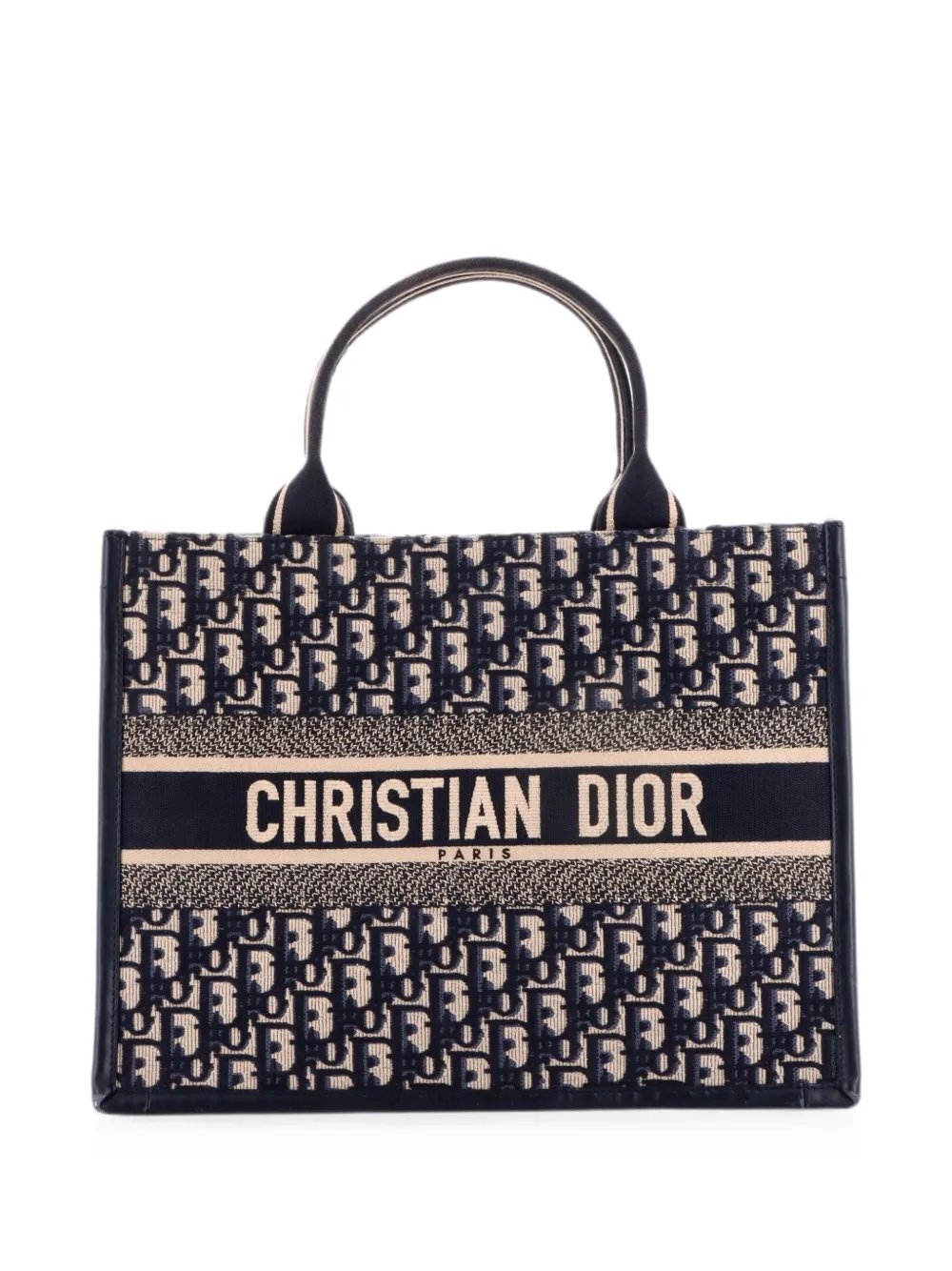 Book with Strap Oblique Canvas Medium tote bag
