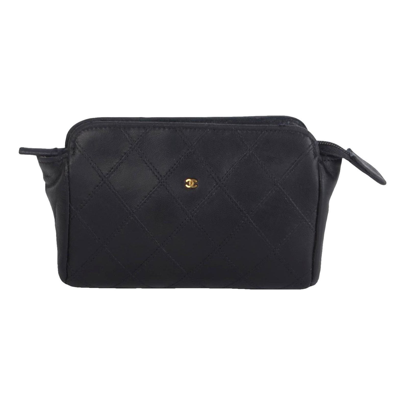 Leather clutch bag