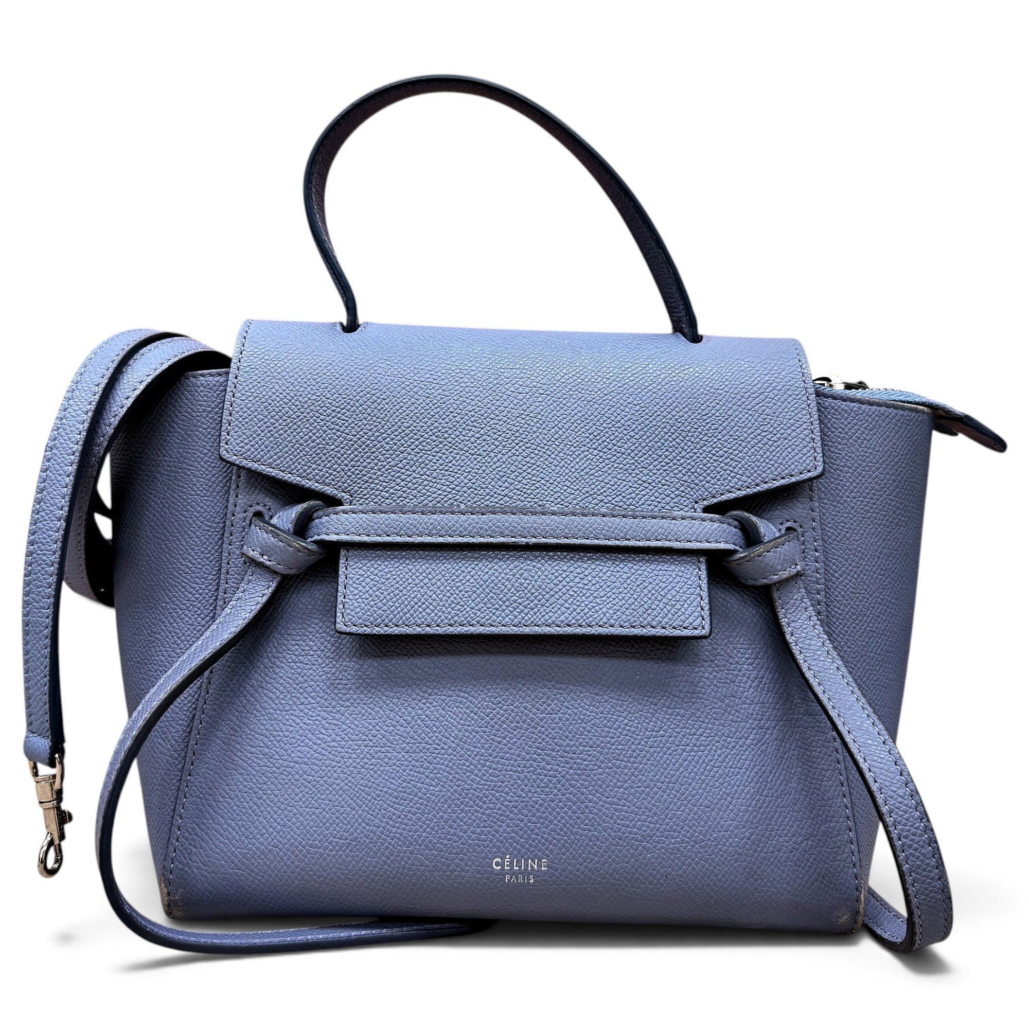 Belt leather handbag