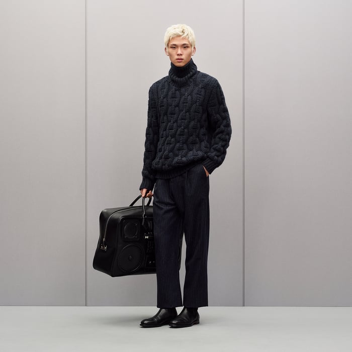 Marine "Chaine d'Ancre d'Hiver" Turtleneck Sweater
