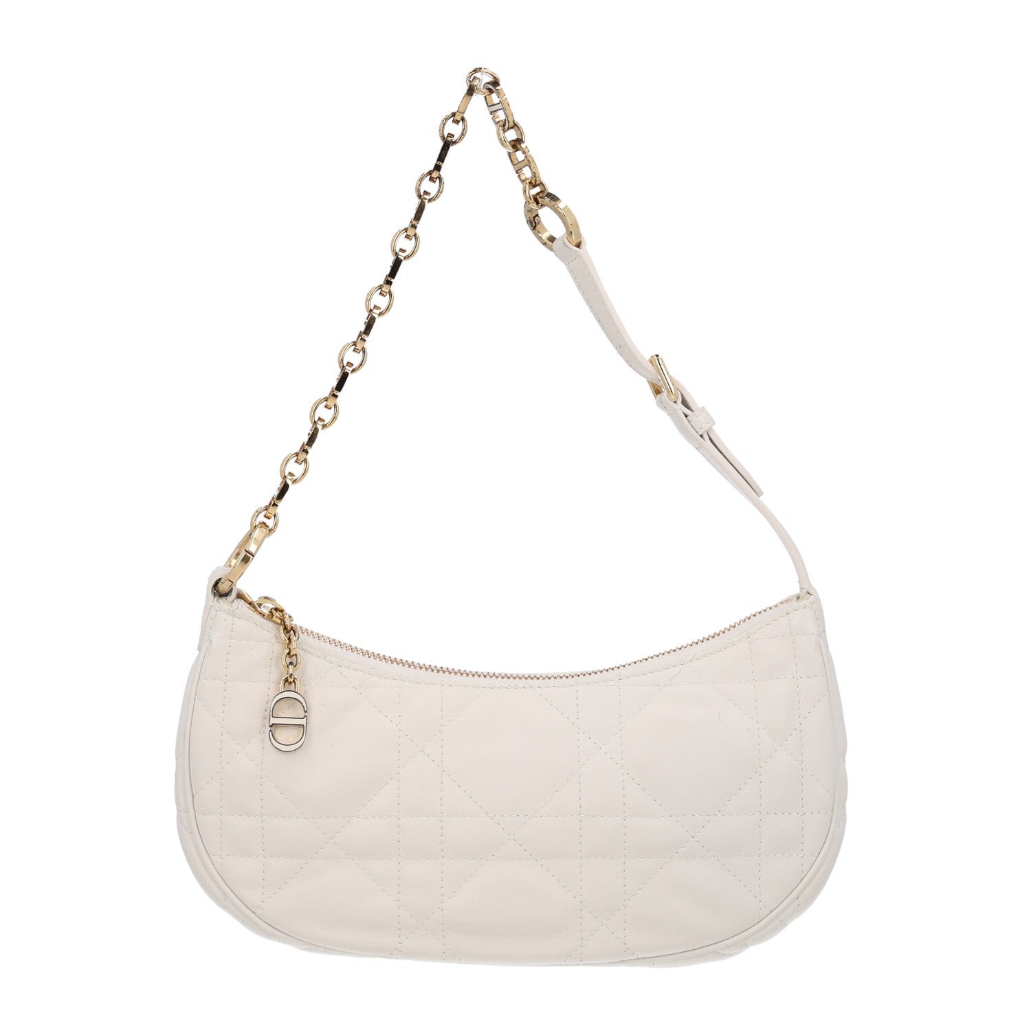 Christian Dior Lambskin Cannage CD Lounge Bag Latte