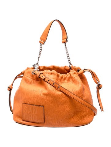 Sandro Leather Bucket Bag