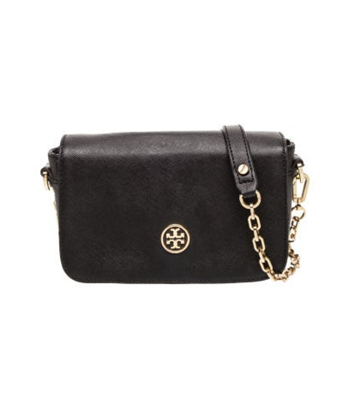 Tory Burch Burch Saffiano Leather Crossbody Bag