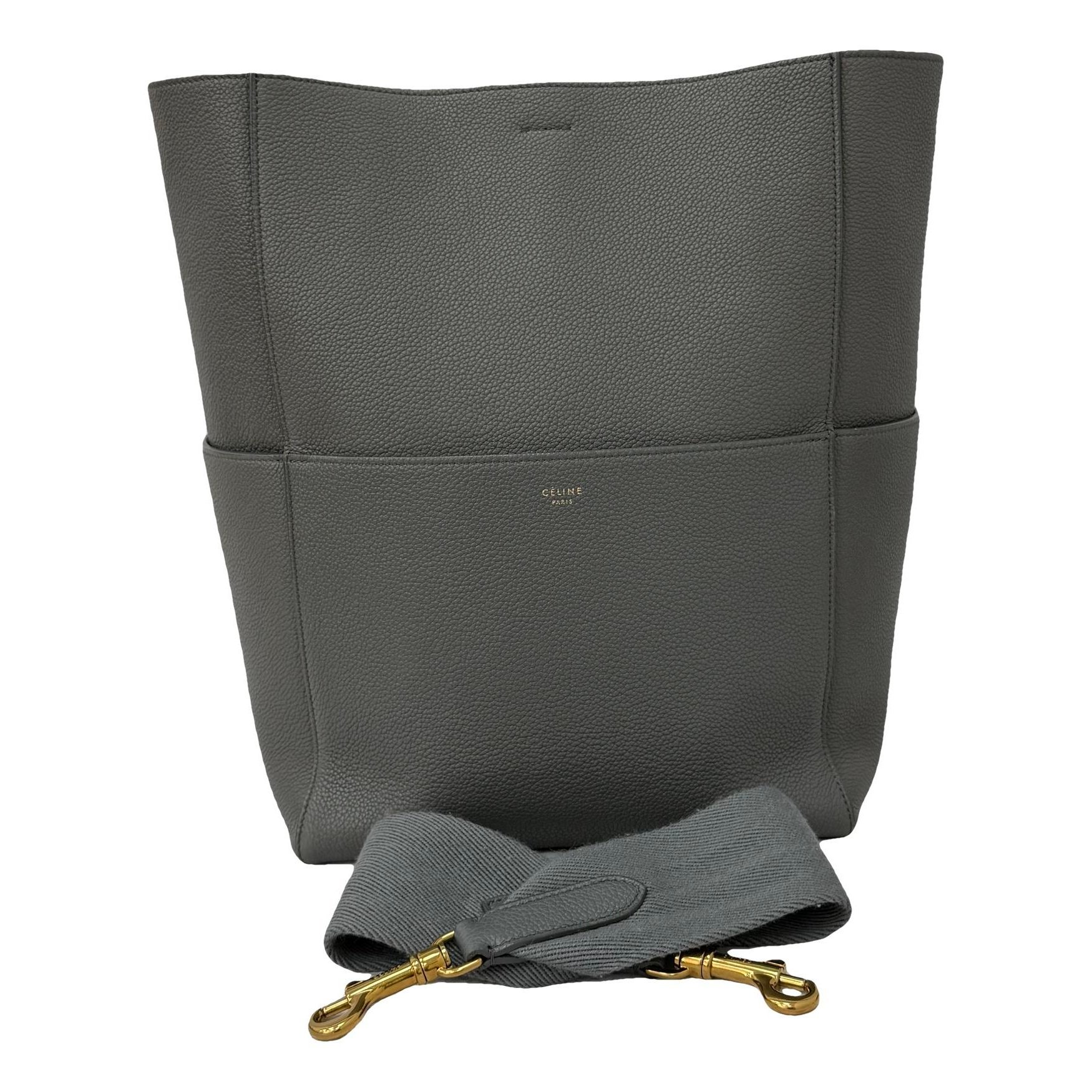 Seau Sangle leather handbag