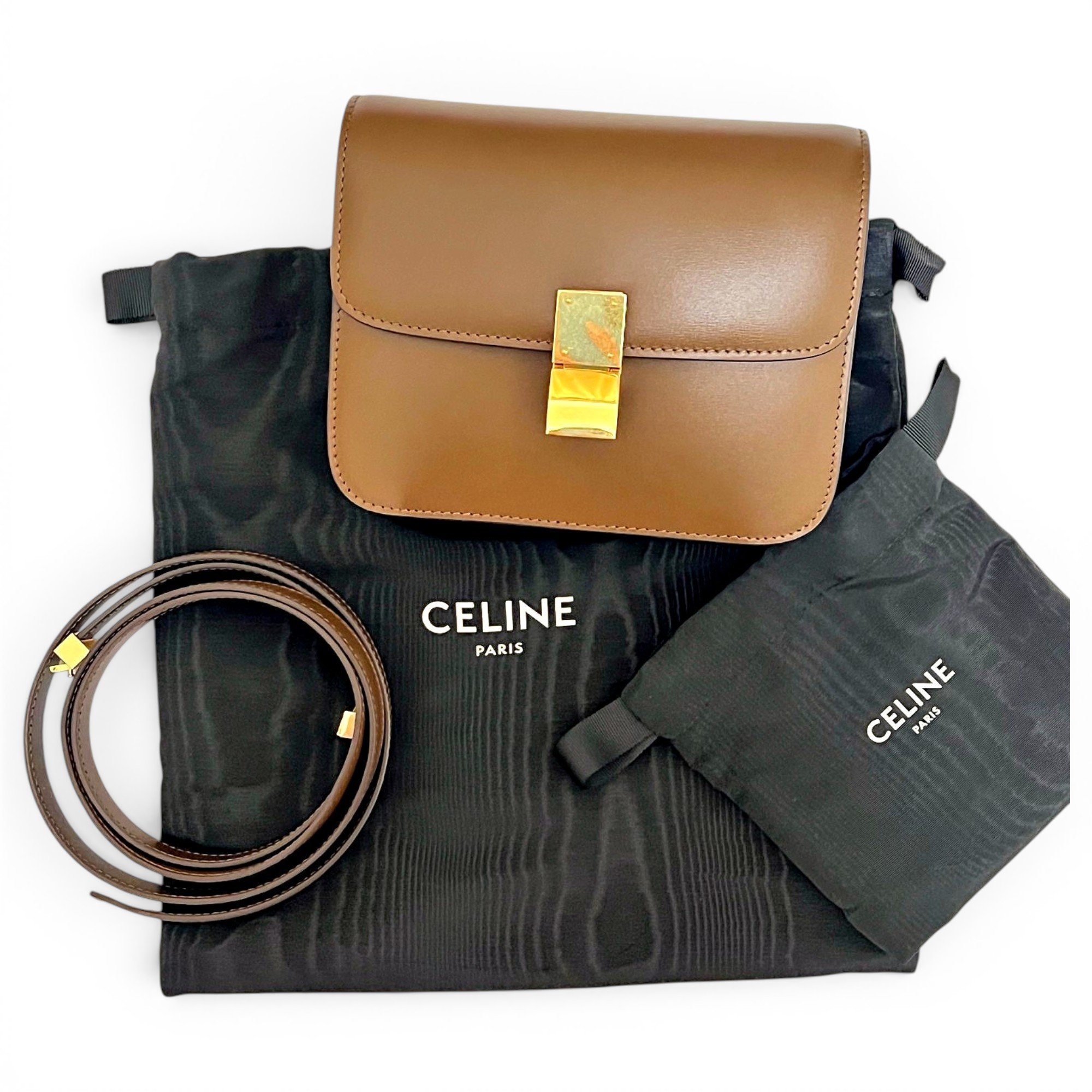 Classic leather handbag