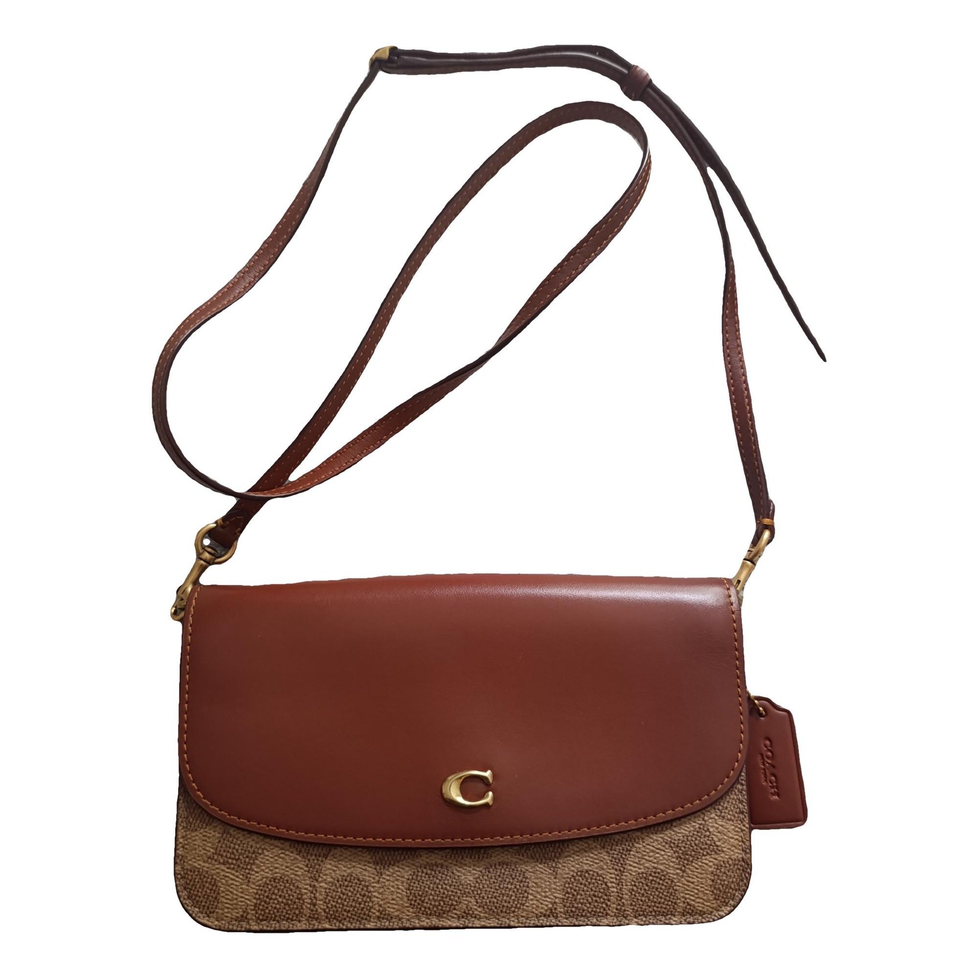 Leather clutch bag
