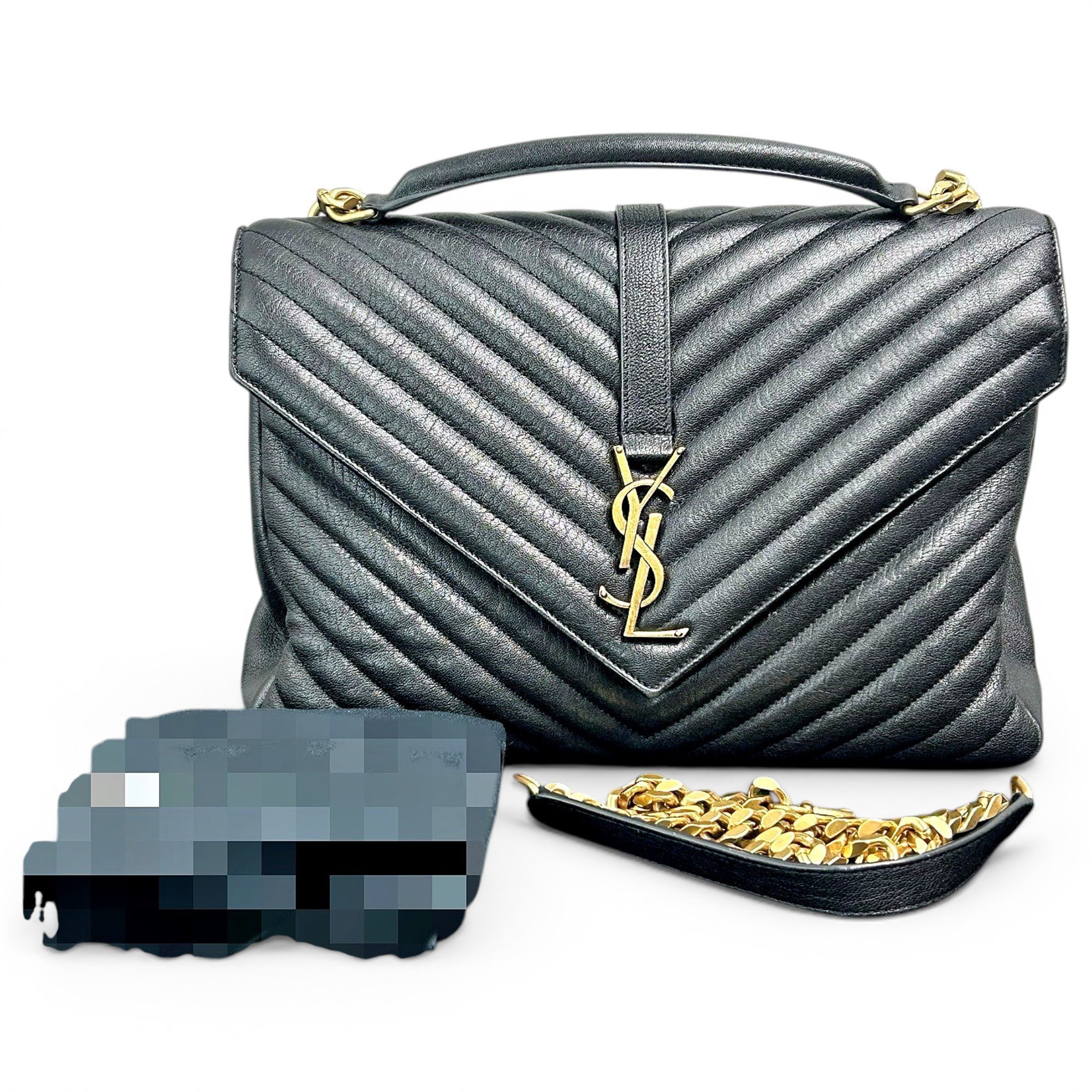 Collége monogramme leather handbag