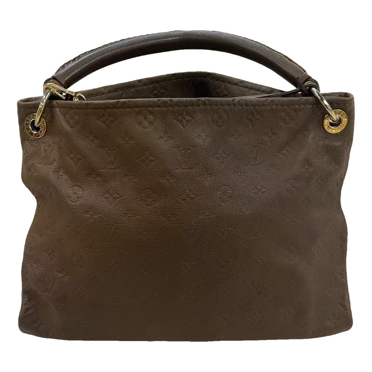 Artsy leather handbag