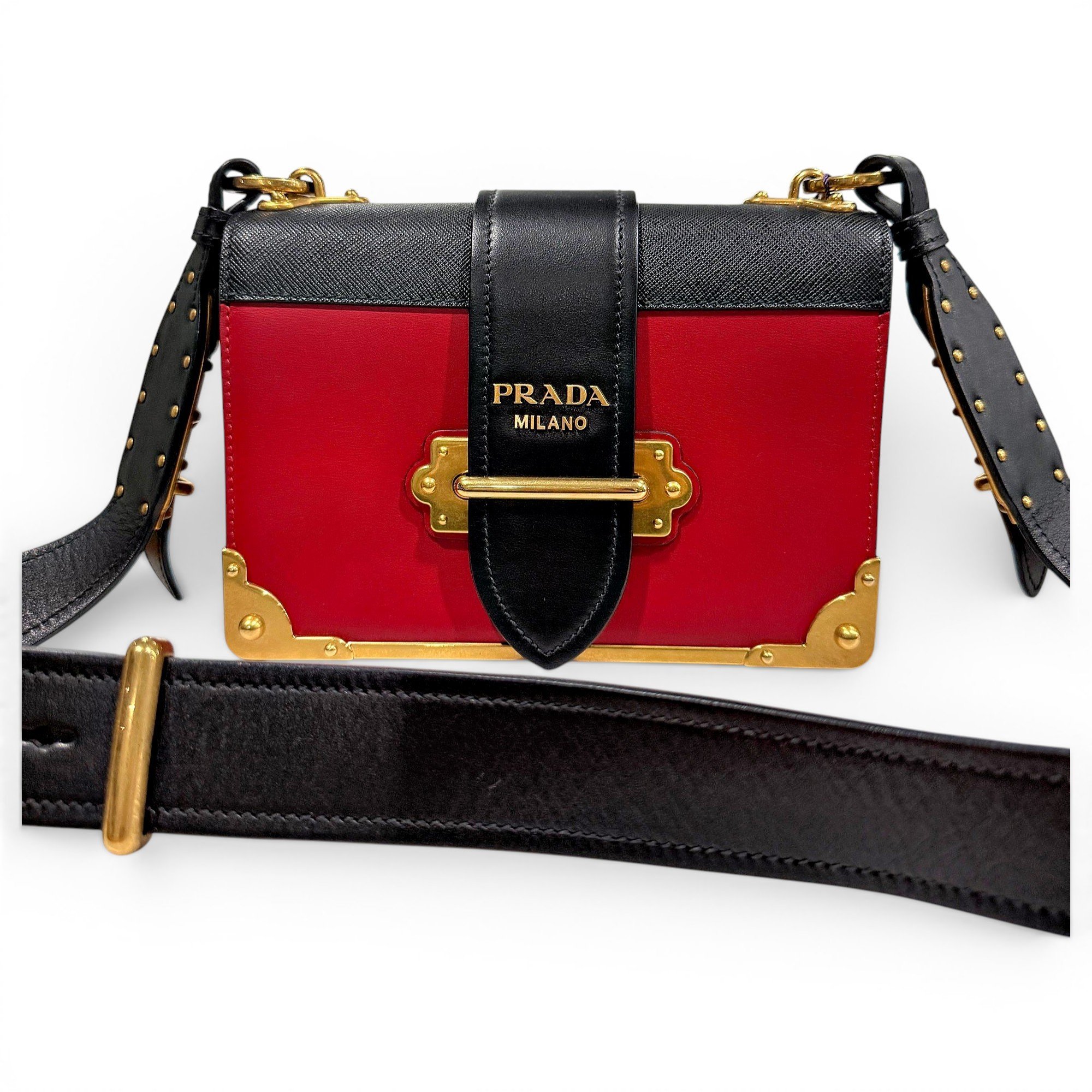 Cahier leather crossbody bag
