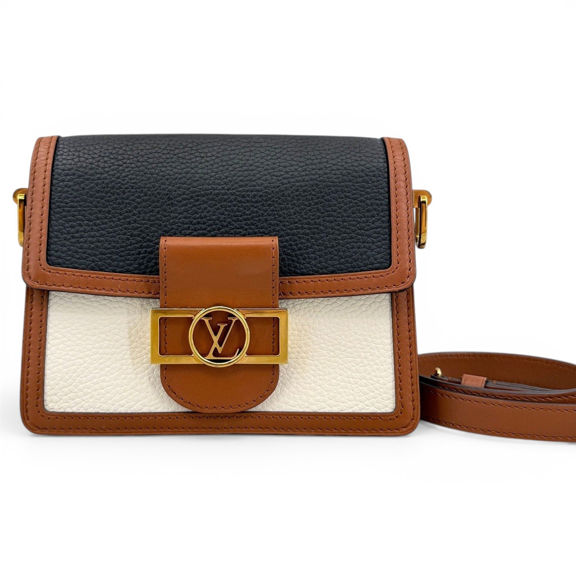 Dauphine leather handbag