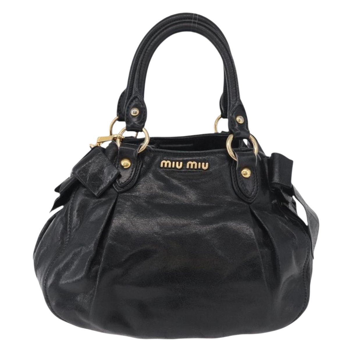 Matelassé leather handbag