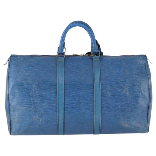 Keepall leather travel bag