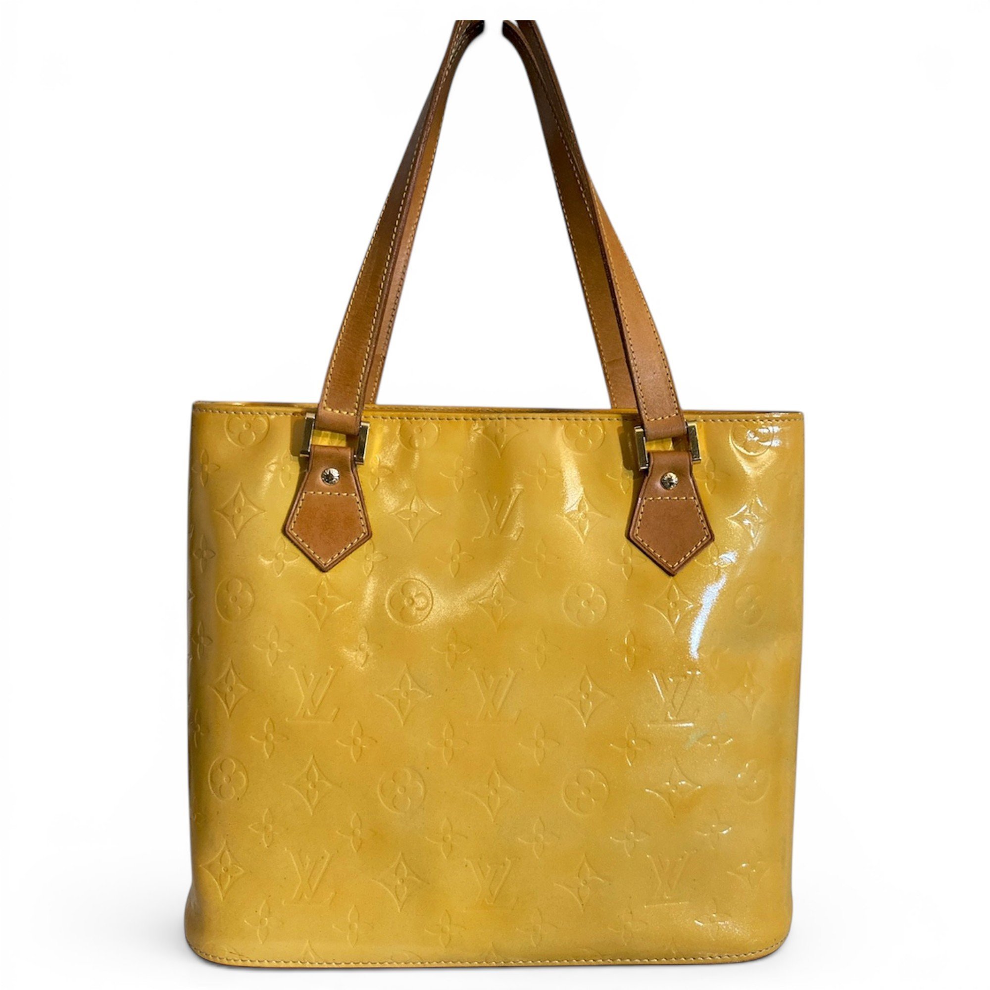 Houston patent leather handbag