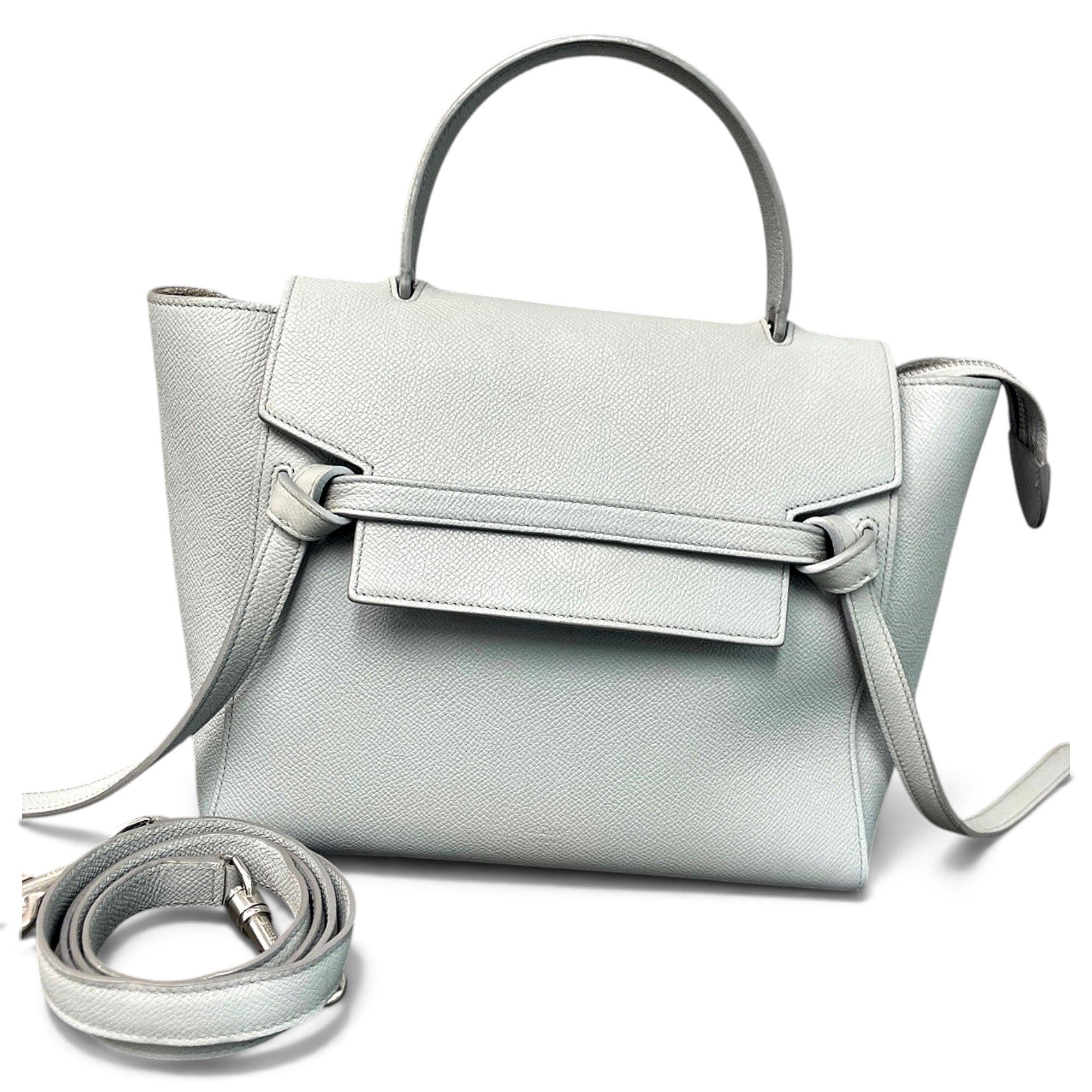 Belt leather handbag