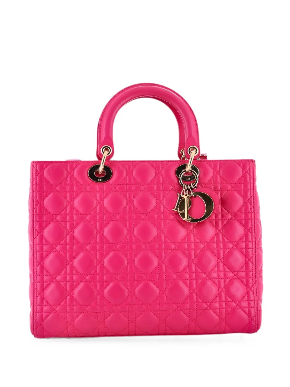 Lady Dior Bag Cannage Quilt Lambskin Large tote bag