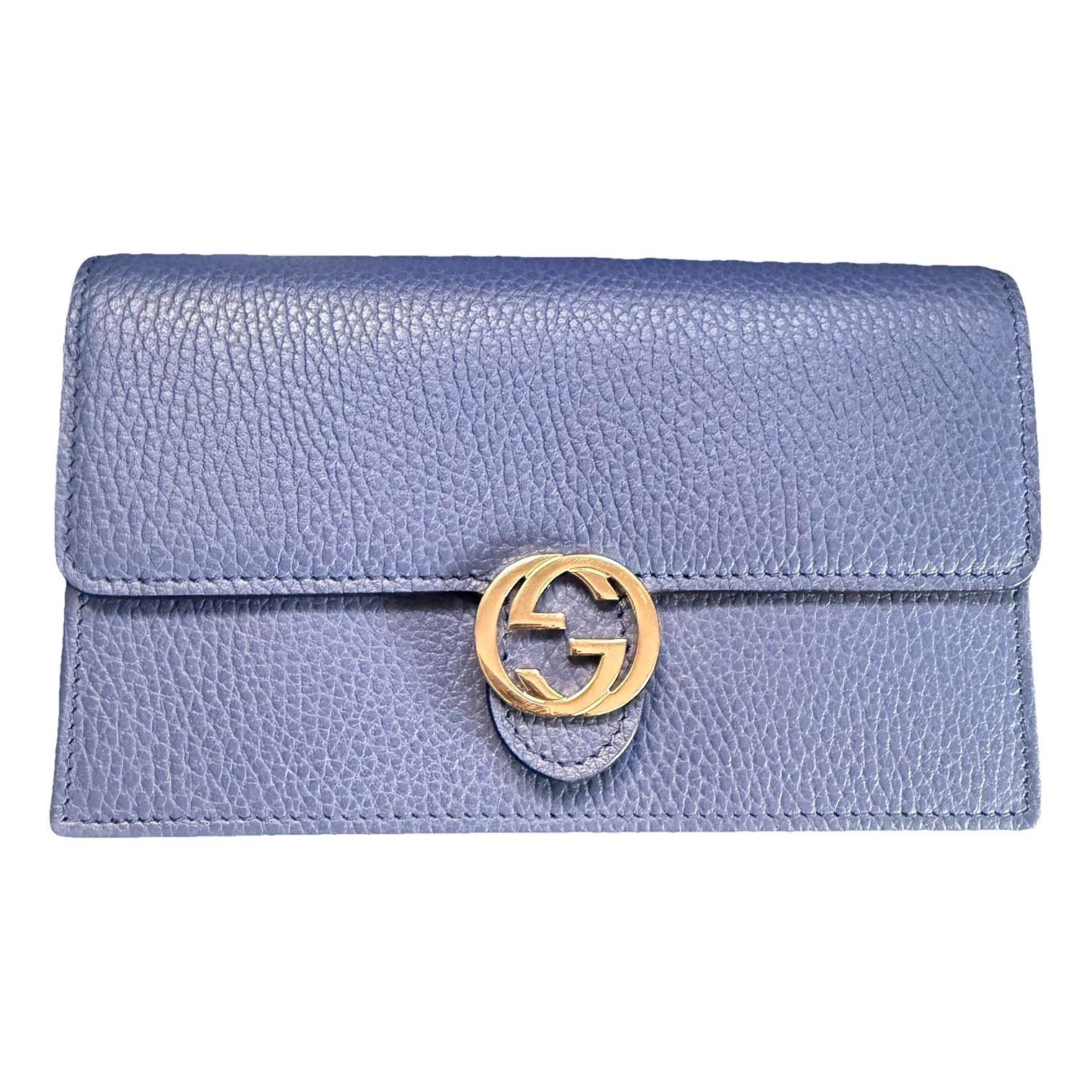 Interlocking leather handbag