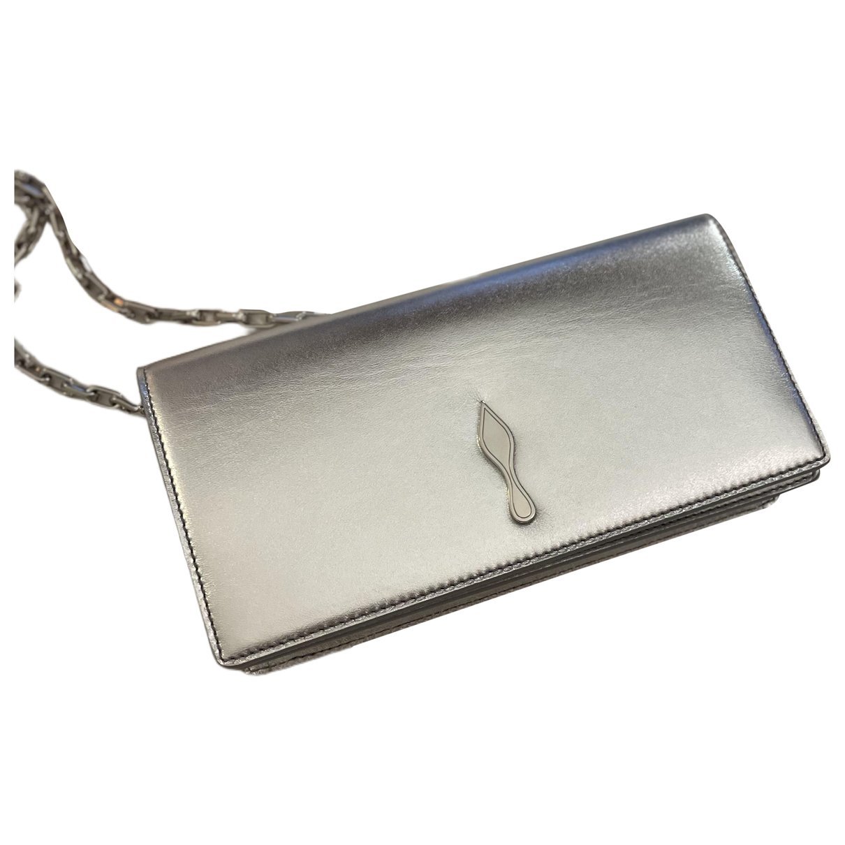 Leather clutch bag