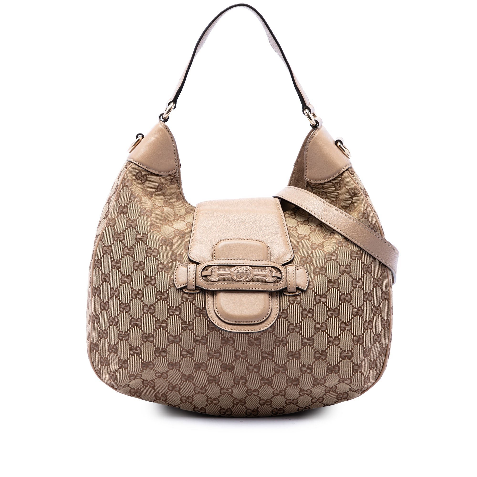 Hobo pony-style calfskin handbag