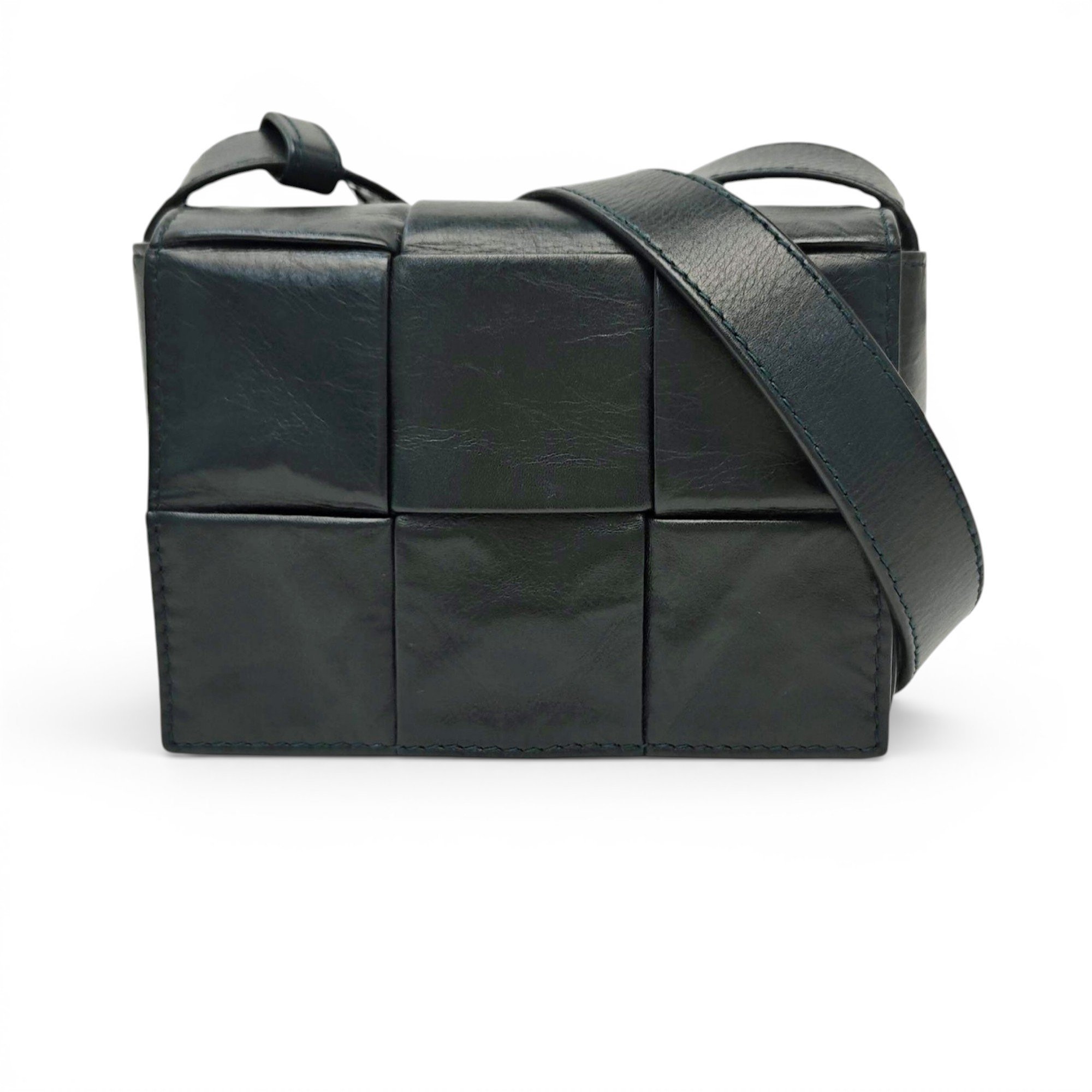 Cassette leather crossbody bag