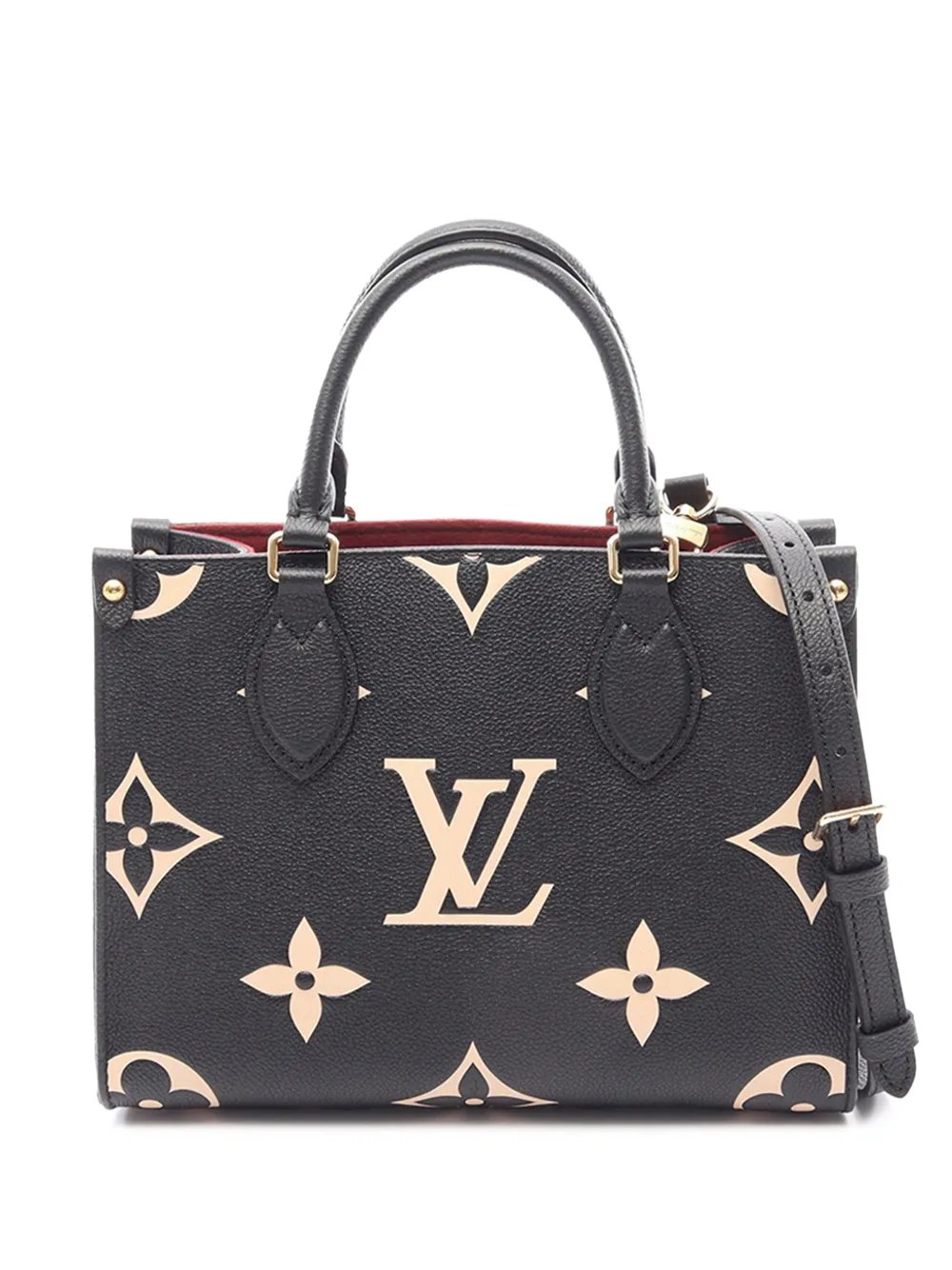 2021-2026 Bicolor Monogram Empreinte Giant Onthego PM satchel