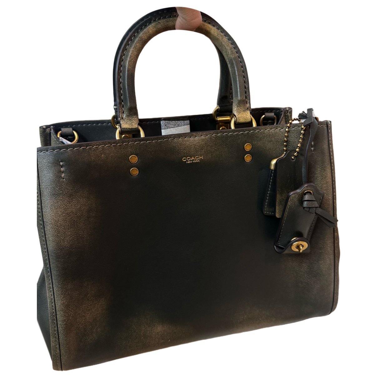 Leather tote