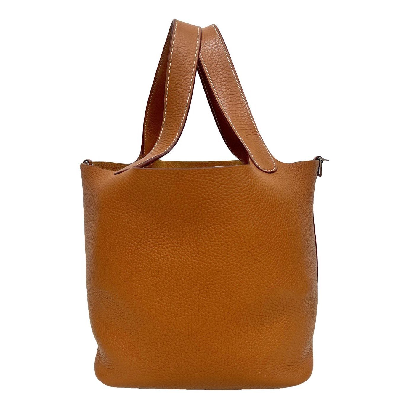 Picotin leather tote