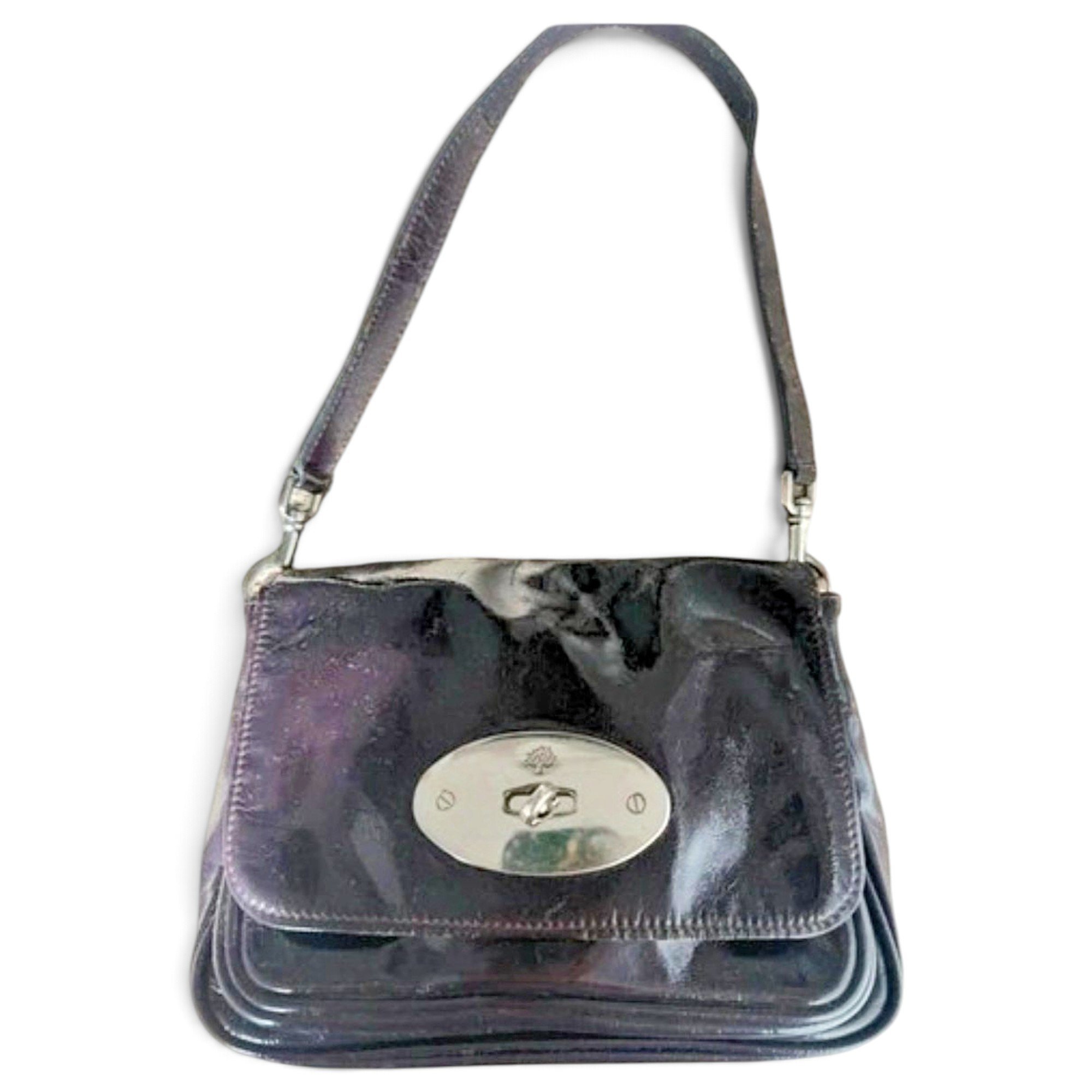 Patent leather handbag