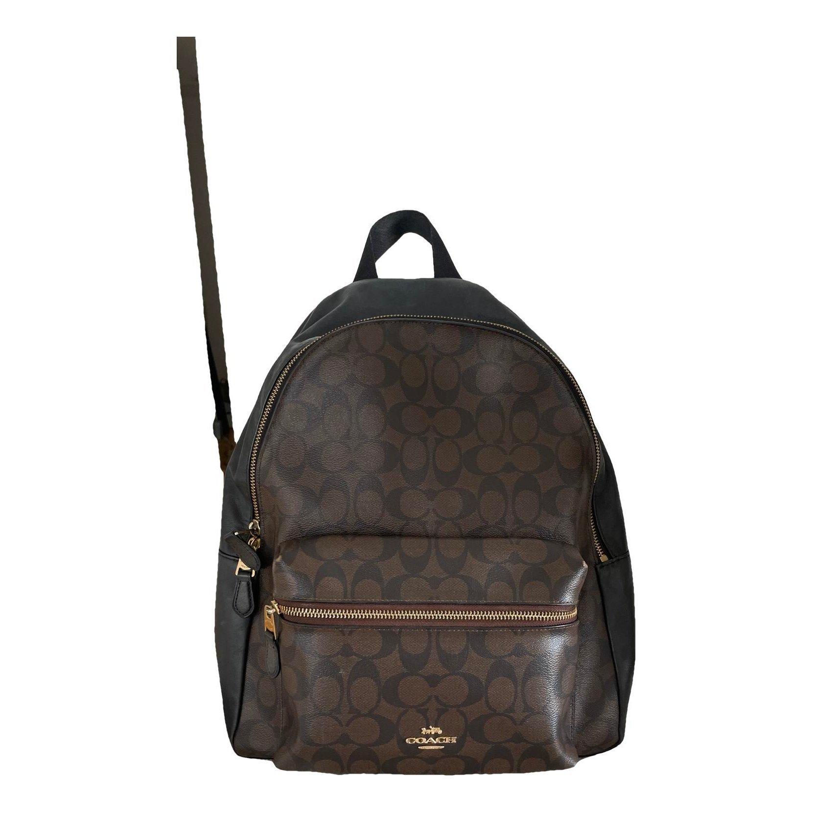Campus leather backpack