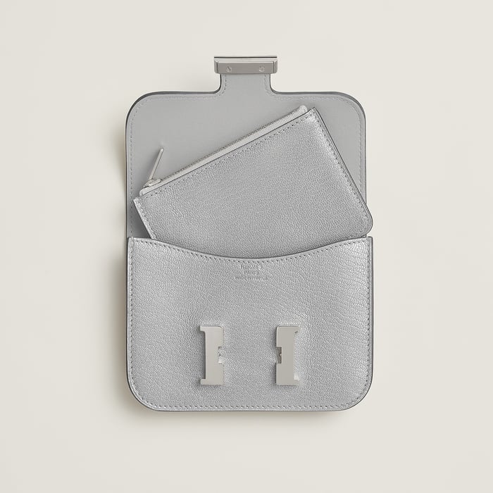 Silver Constance Slim Wallet