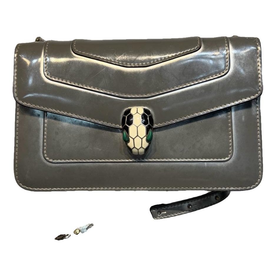 Serpenti leather handbag