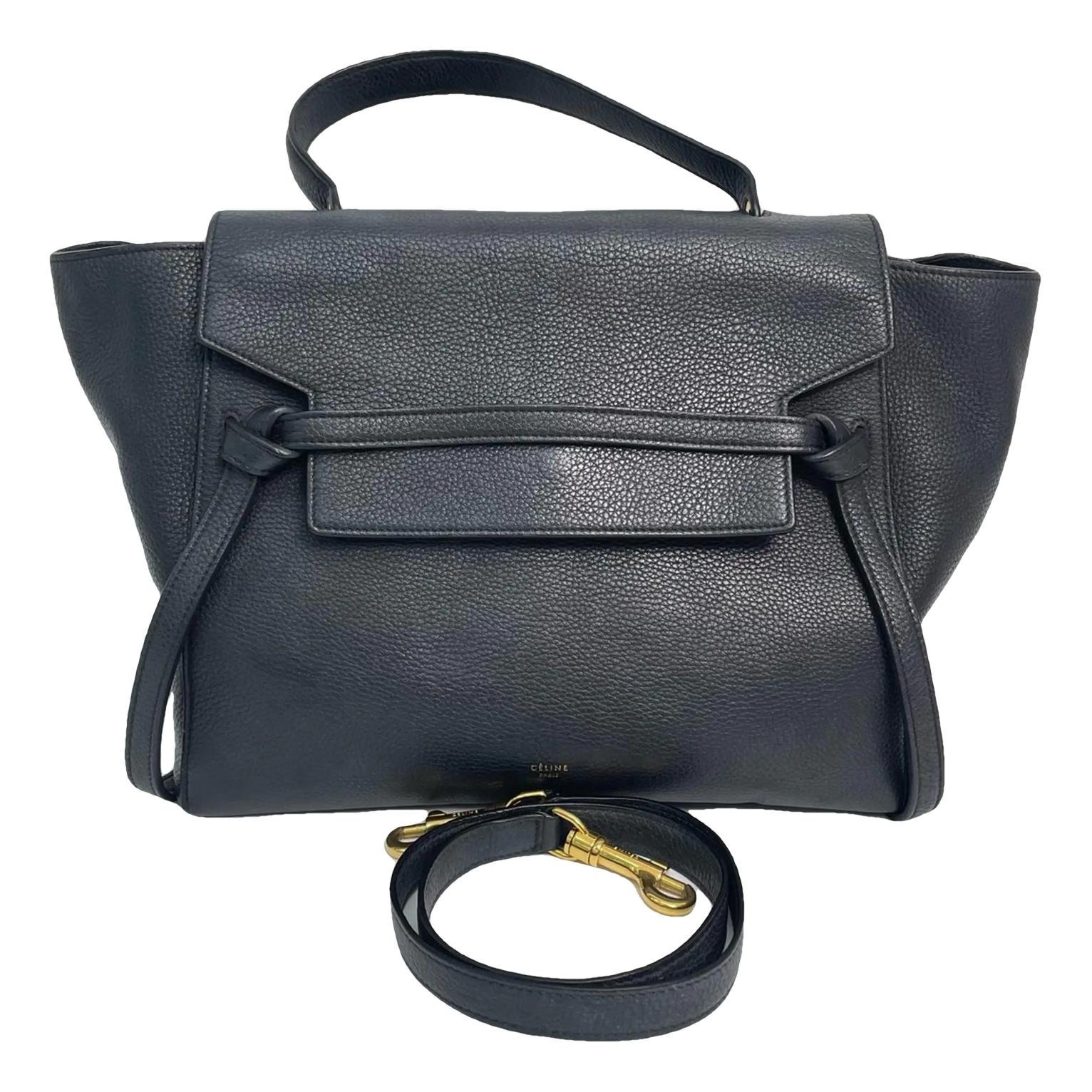 Belt leather handbag