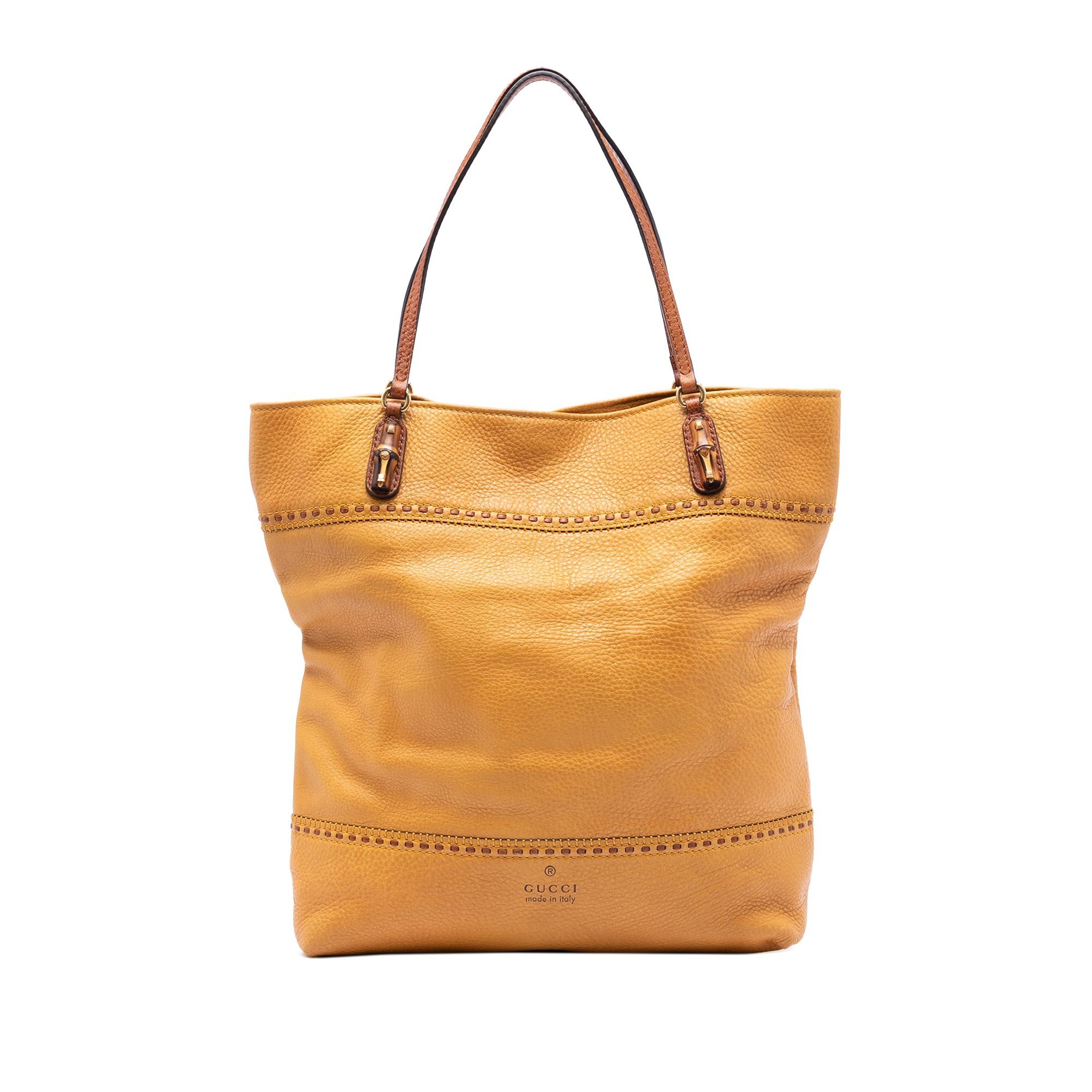 Leather tote