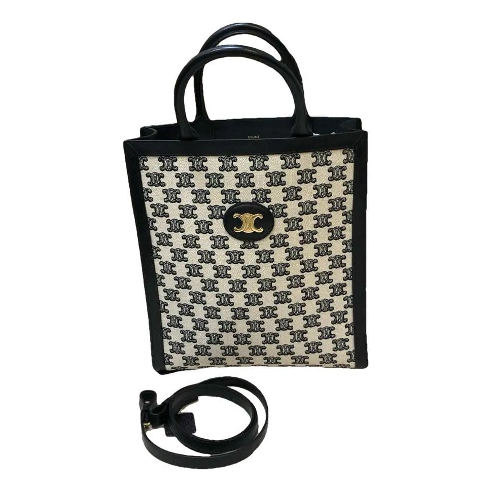 Triomphe leather handbag